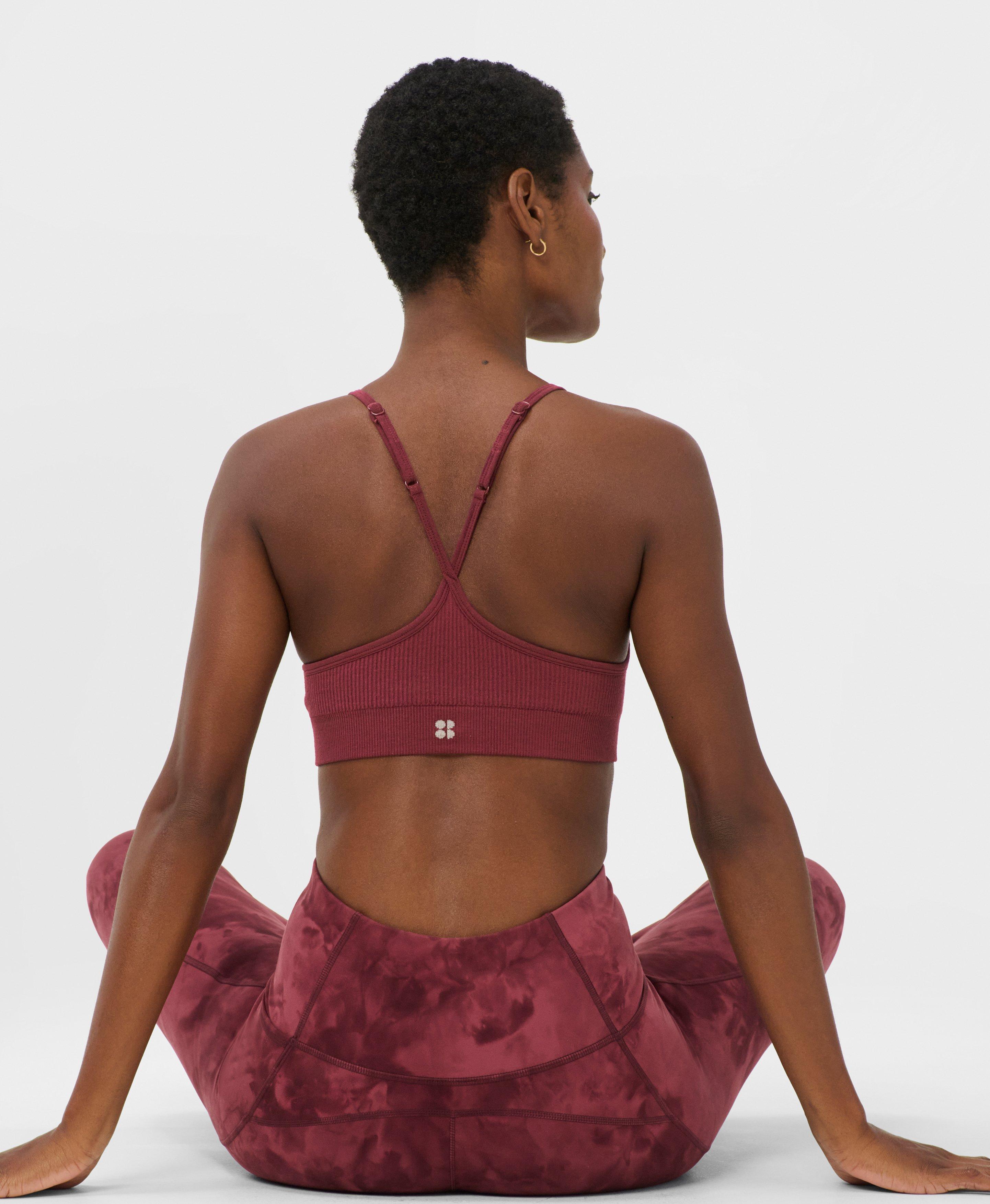 Sweaty Betty Soft Ribbed Bra, Red, Women’s L