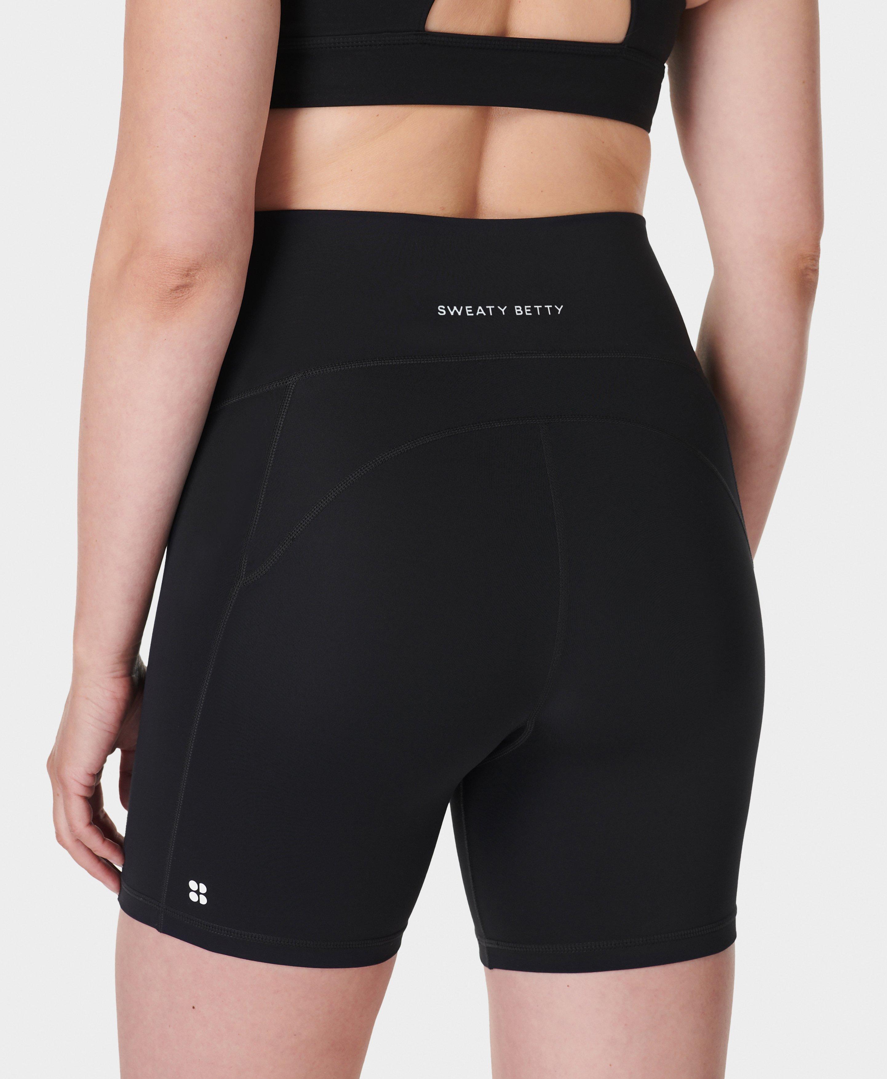 Sweaty Betty All Day 6″ Maternity Shorts, Black, Women’s L