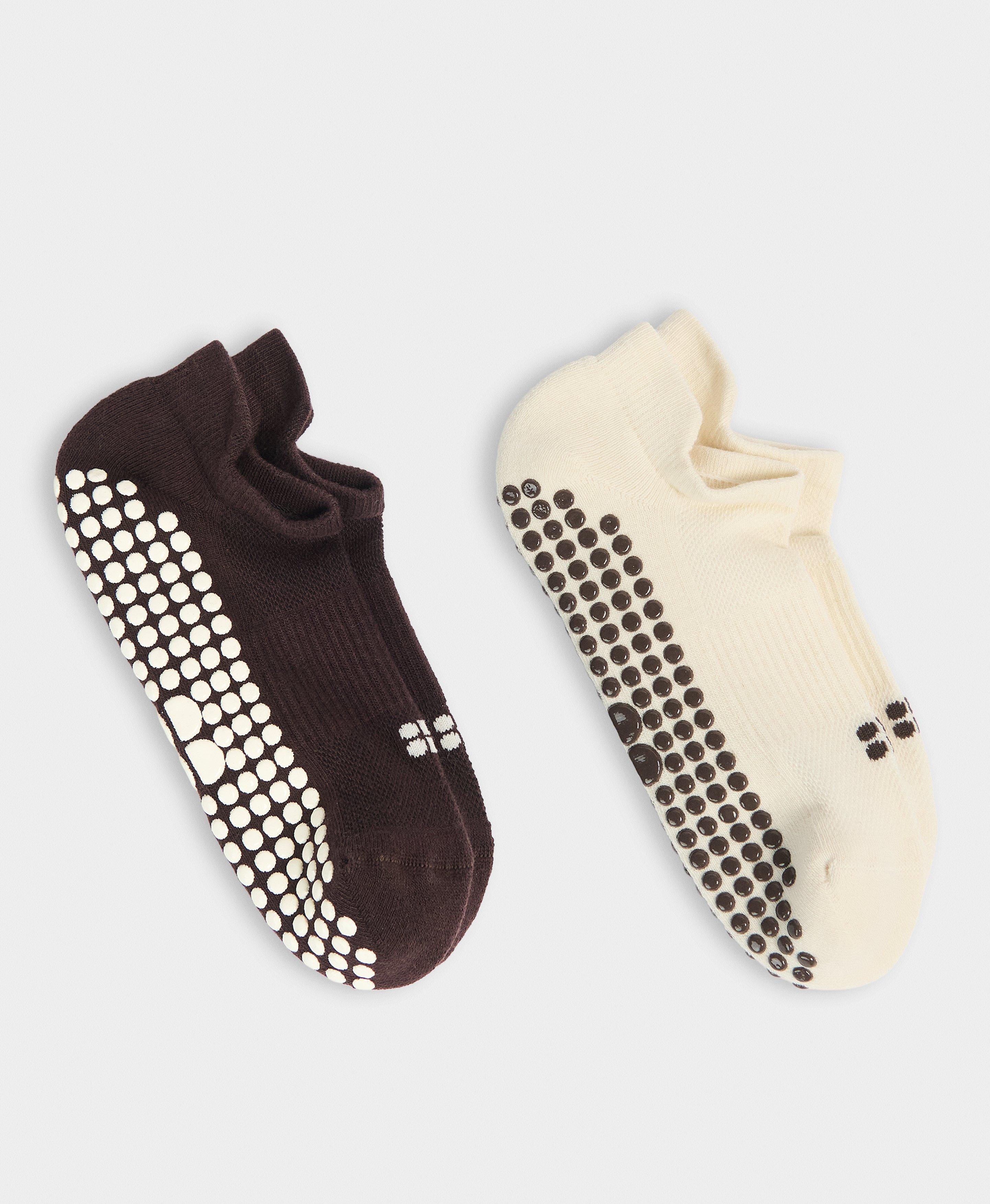 Sweaty Betty Reformer Trainer Gripper Socks 2 Pack, Brown, Women’s-5
