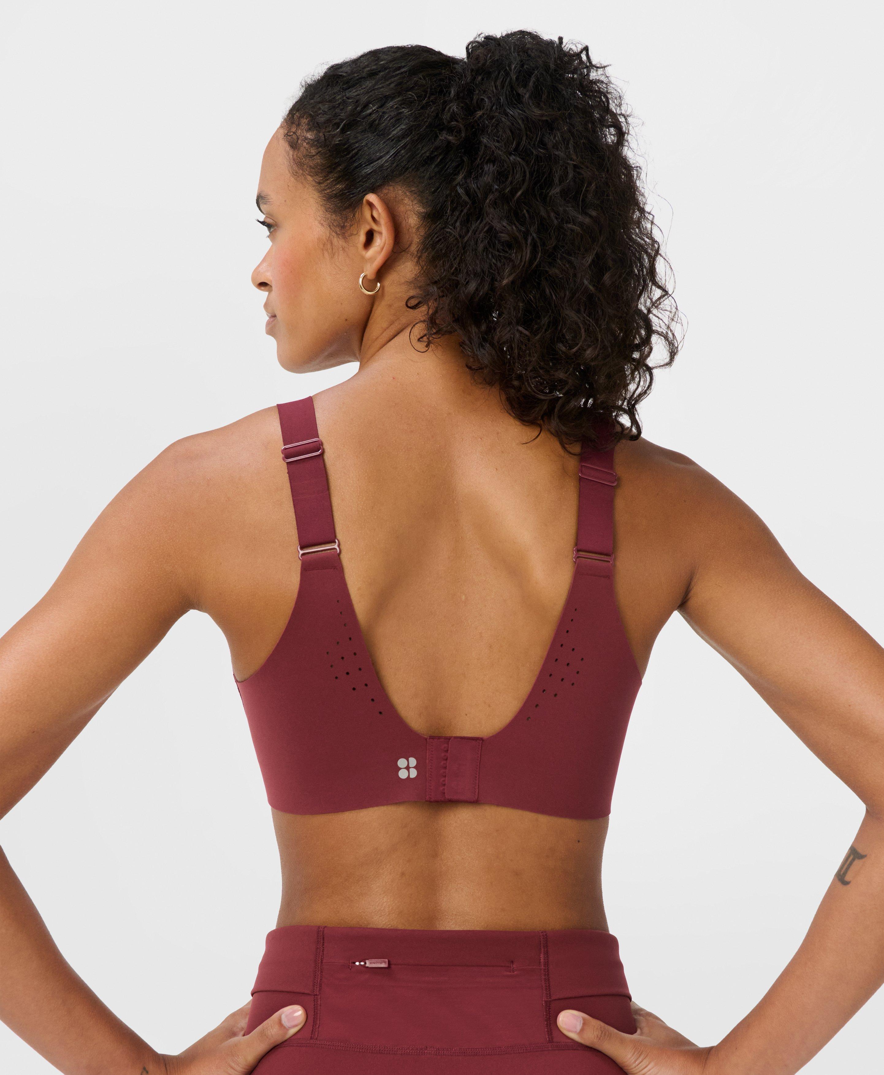 Sweaty Betty Runner’s High Sports Bra, Red, Women’s 32C