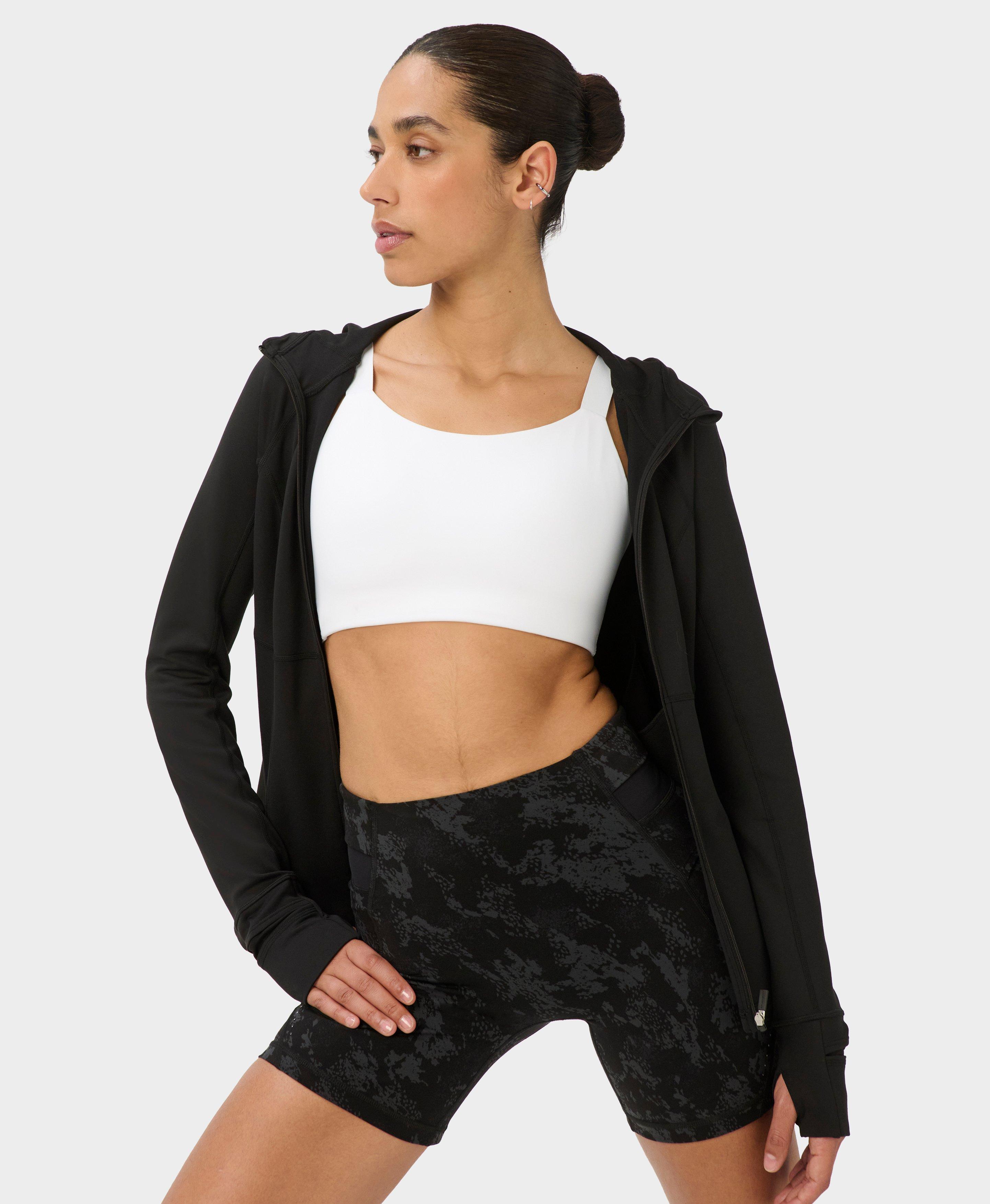 Sweaty Betty Runner’s High Sports Bra, White, Women’s 36D