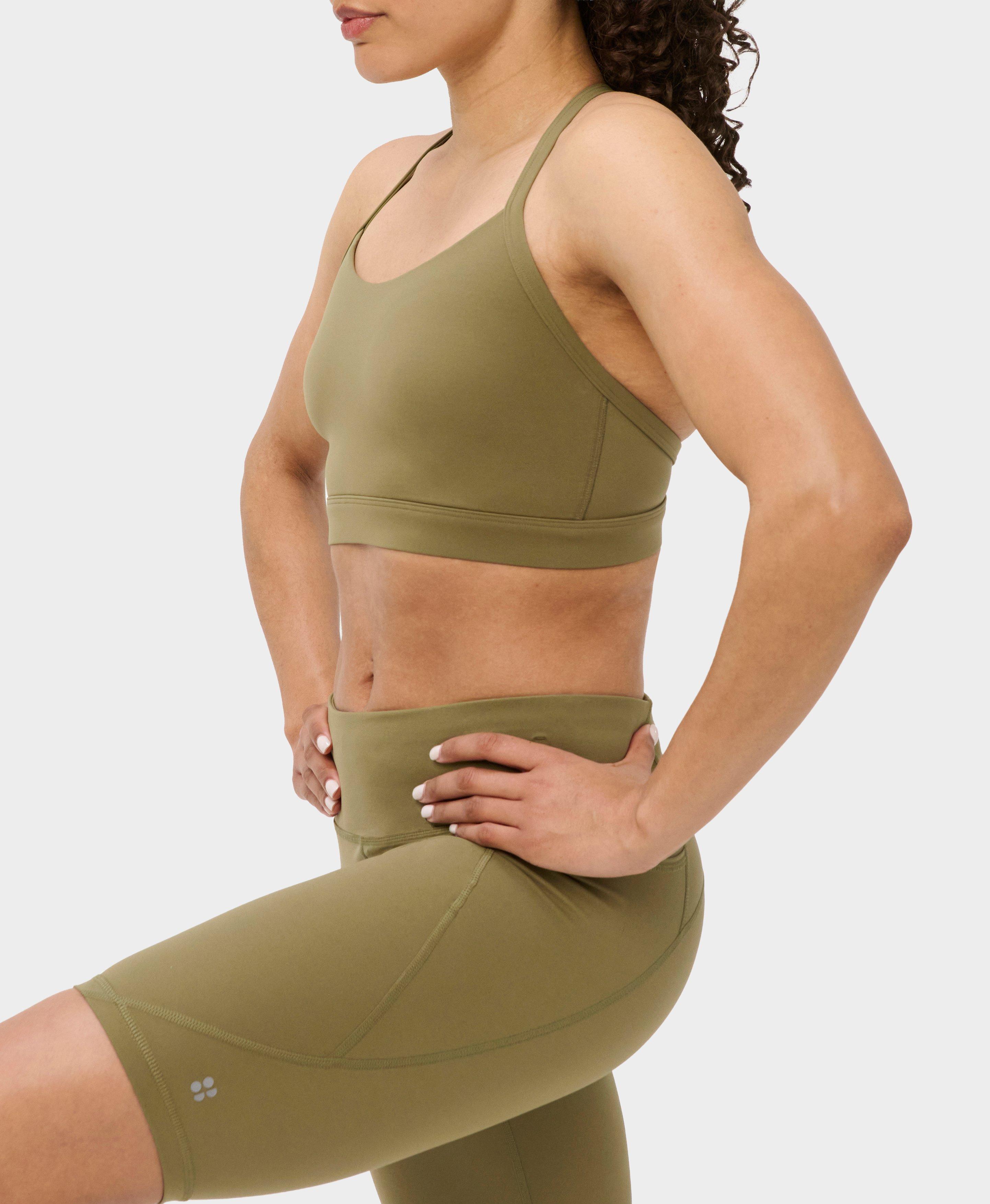 Sweaty Betty EmPower Sports Bra, Green, Women’s L