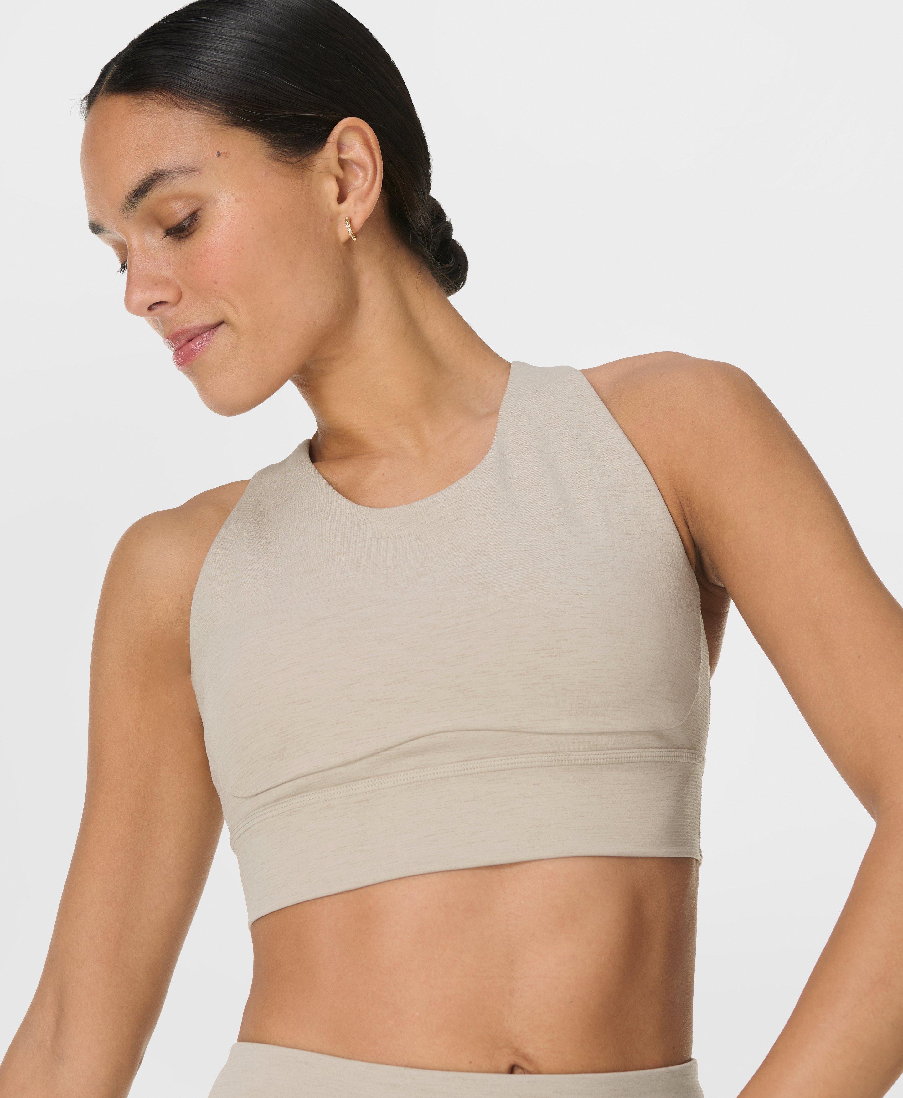 Sweaty Betty Ultimate Move Marl Sports Bra, Neutral, Women’s L