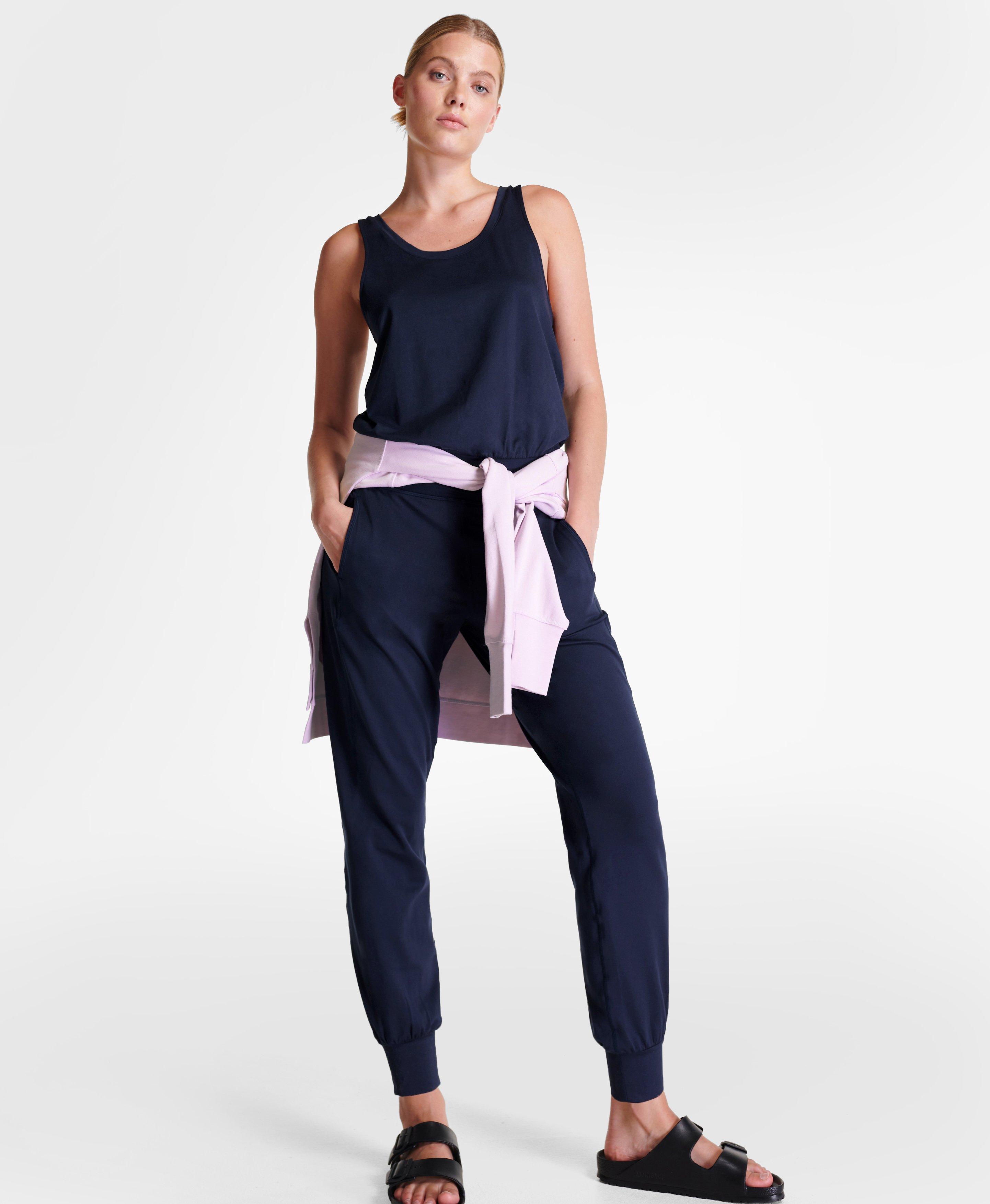 Sweaty Betty Gary Jumpsuit, Blue, Women's XL