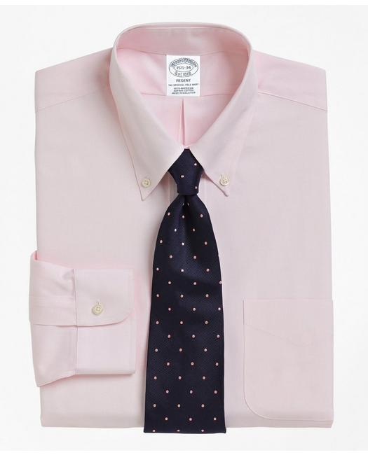 Brooks Brothers Regent Regular-fit Dress Shirt, Button-down Collar | Pink | Size 14½ 34