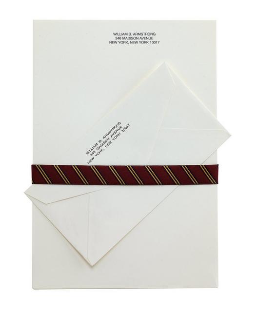 Brooks Brothers Executive Stationery - 100 Sheets & Envelopes | Ivory