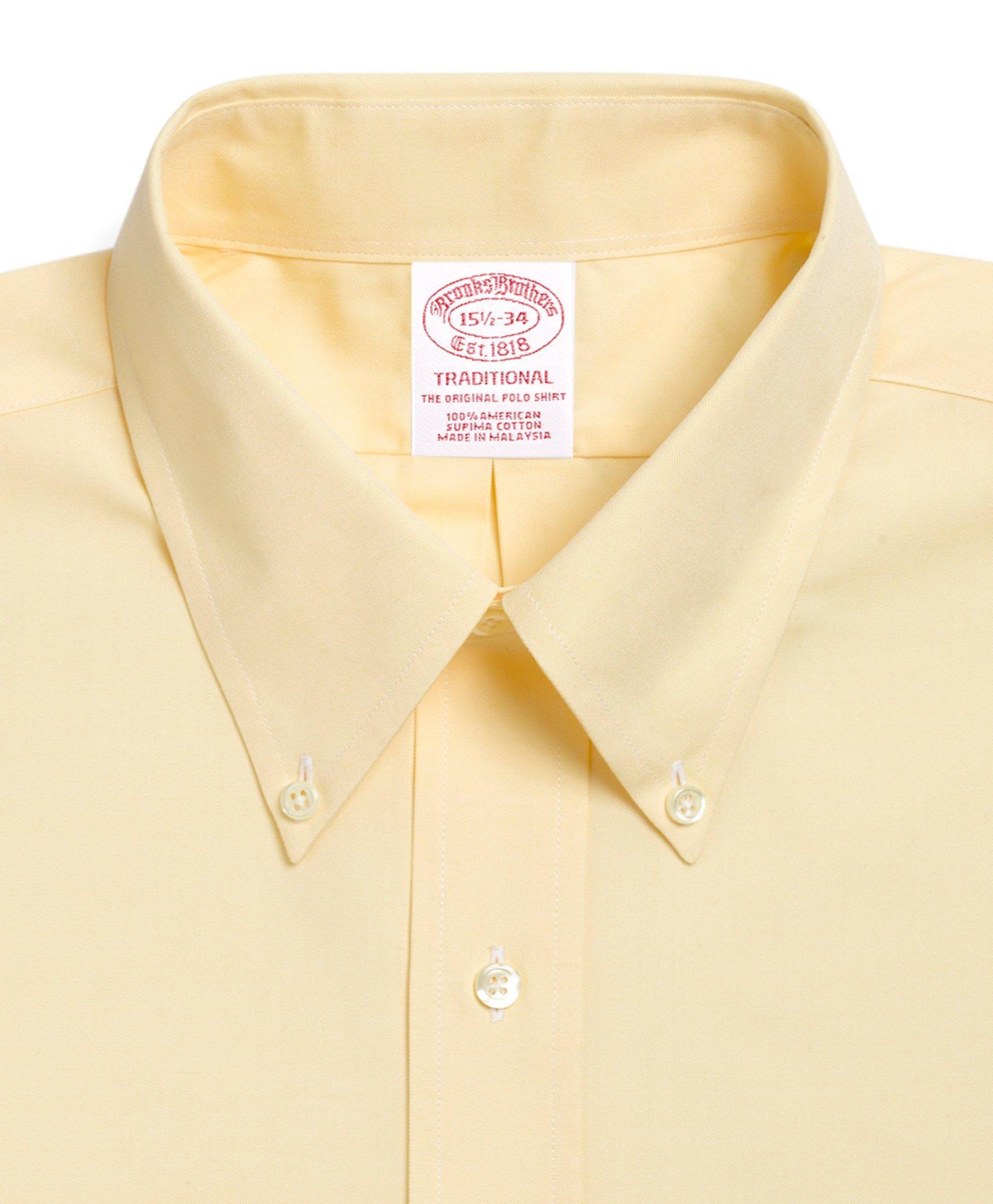 Men's hidden button on sale down collar shirts