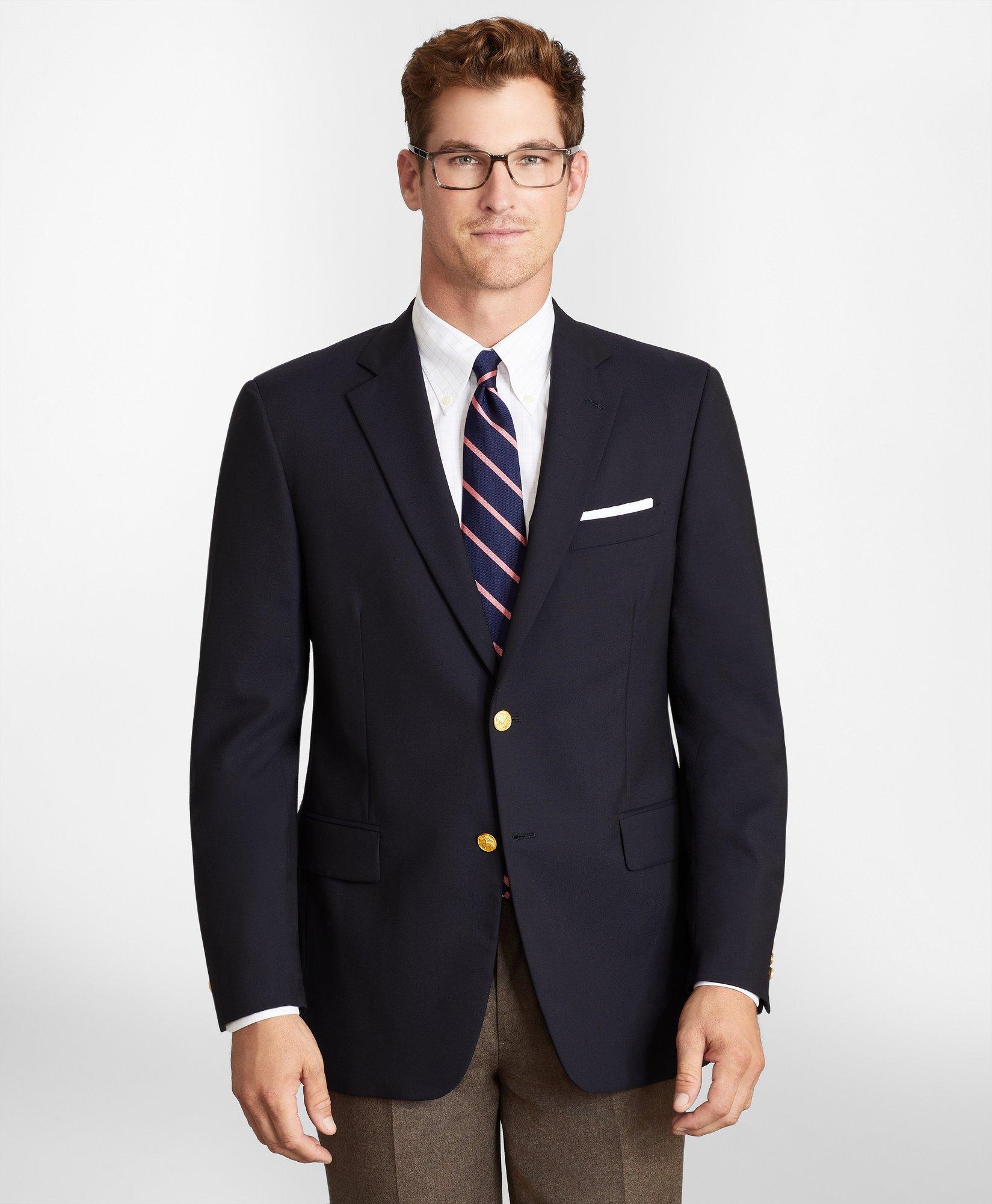Brooks Brothers Traditional Fit Two-button Classic 1818 Blazer | Navy | Size 43 Long