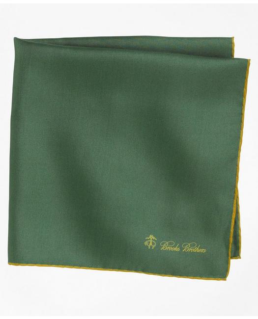 Brooks Brothers Silk Pocket Square Tie | Green