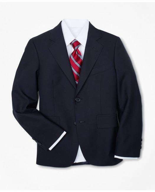 Brooks Brothers Kids'  Boys Prep Two-button Wool Suit Jacket | Navy | Size 18