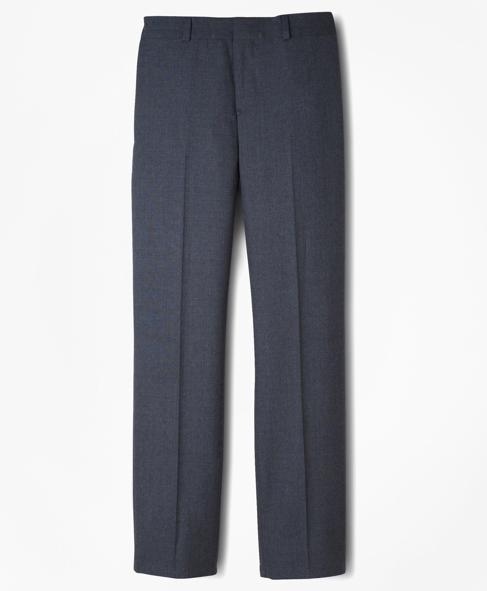 Brooks Brothers Boys Prep Plain-front Wool Suit Pants In Grey