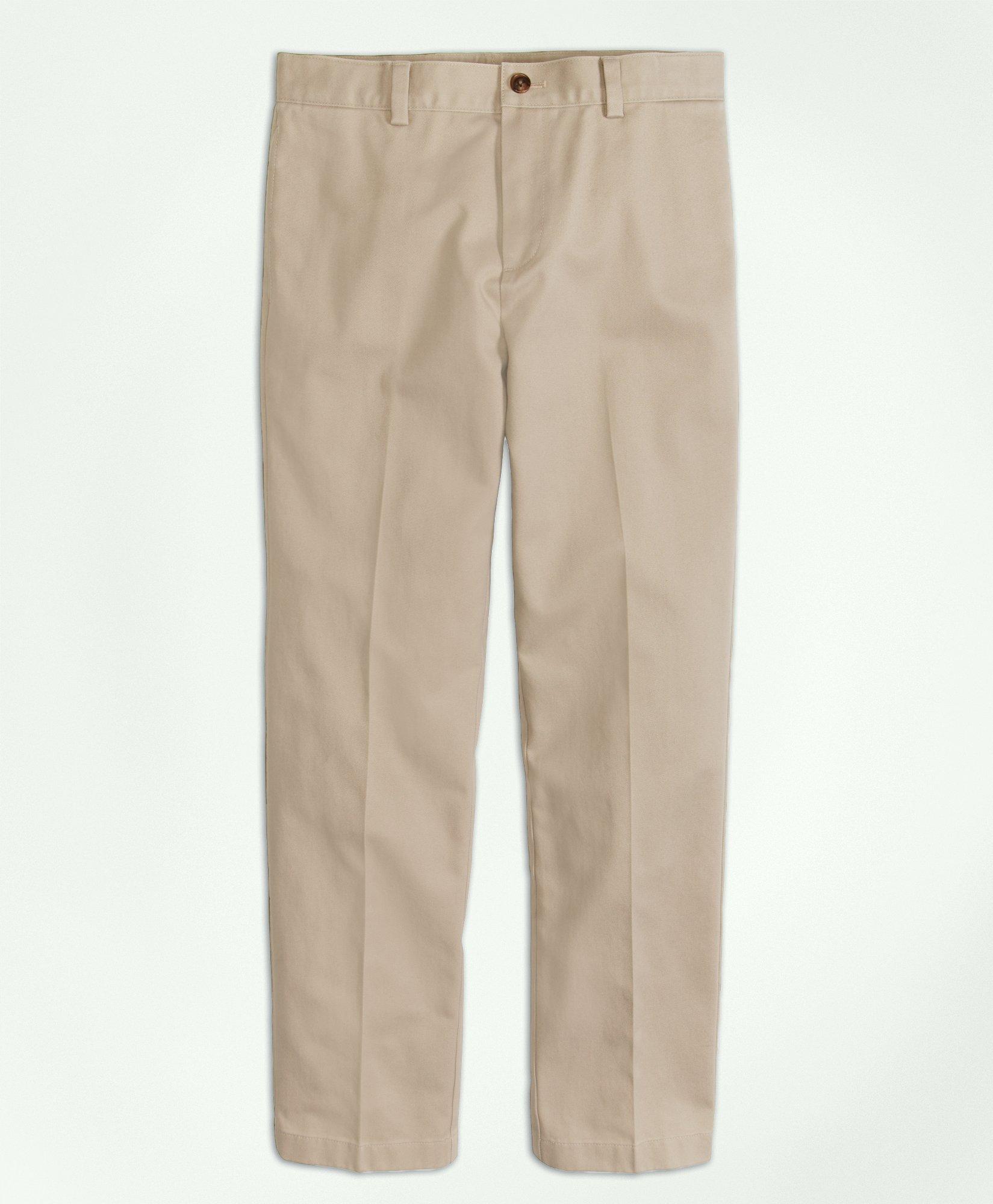 Brooks Brothers Kids'  Boys Stretch Cotton Twill Advantage Chino Pants | Khaki | Size 14