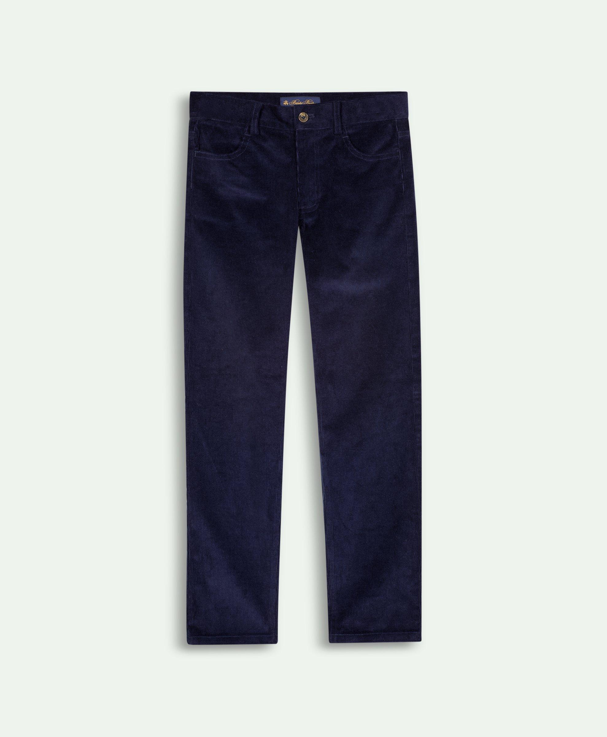 Brooks Brothers Kids'  Boys Cotton Five Pocket Corduroy Pants | Navy | Size 10