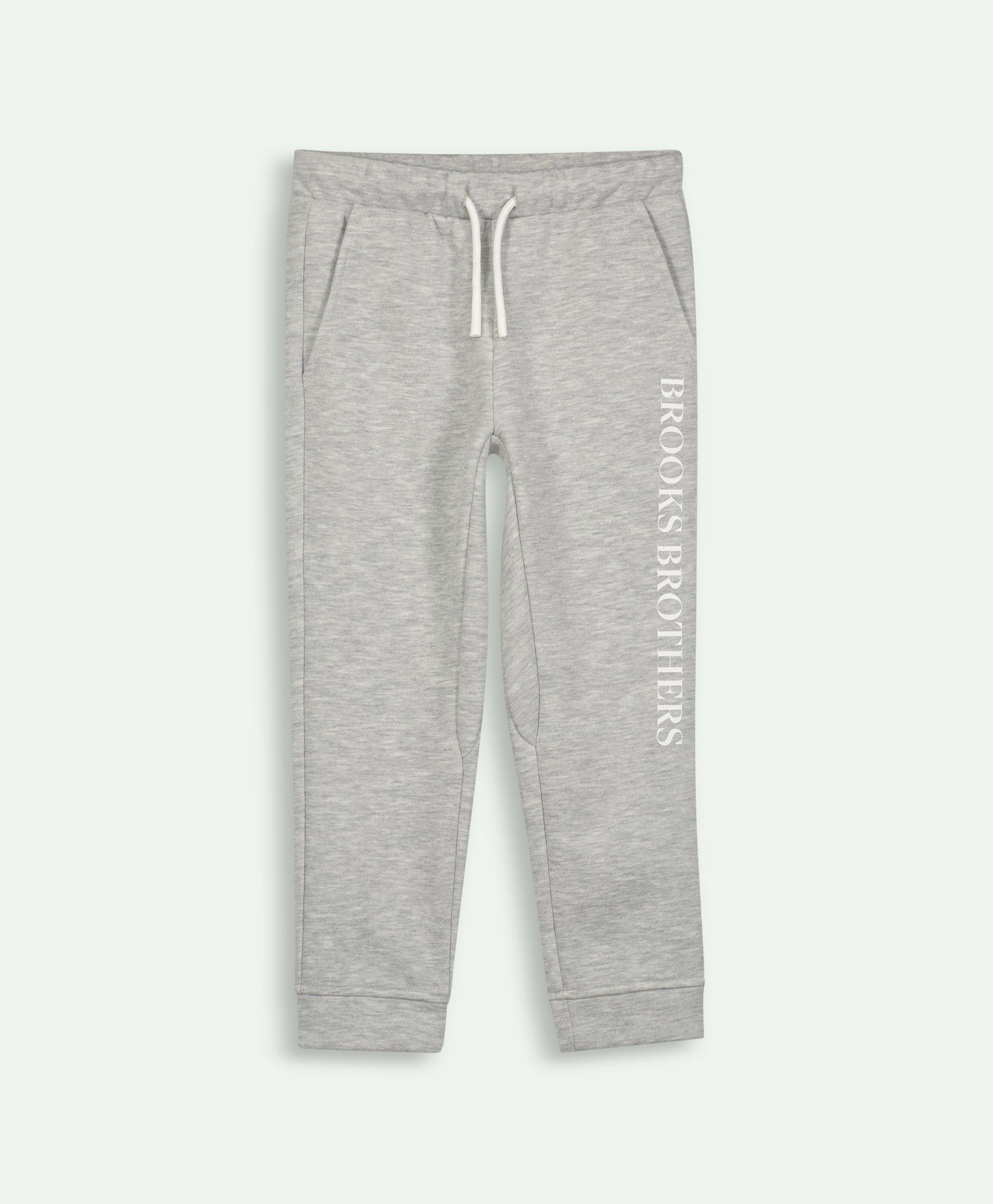 Brooks Brothers Kids'  Boys Cotton Fleece Pull-on Jogger Pants | Grey | Size 8