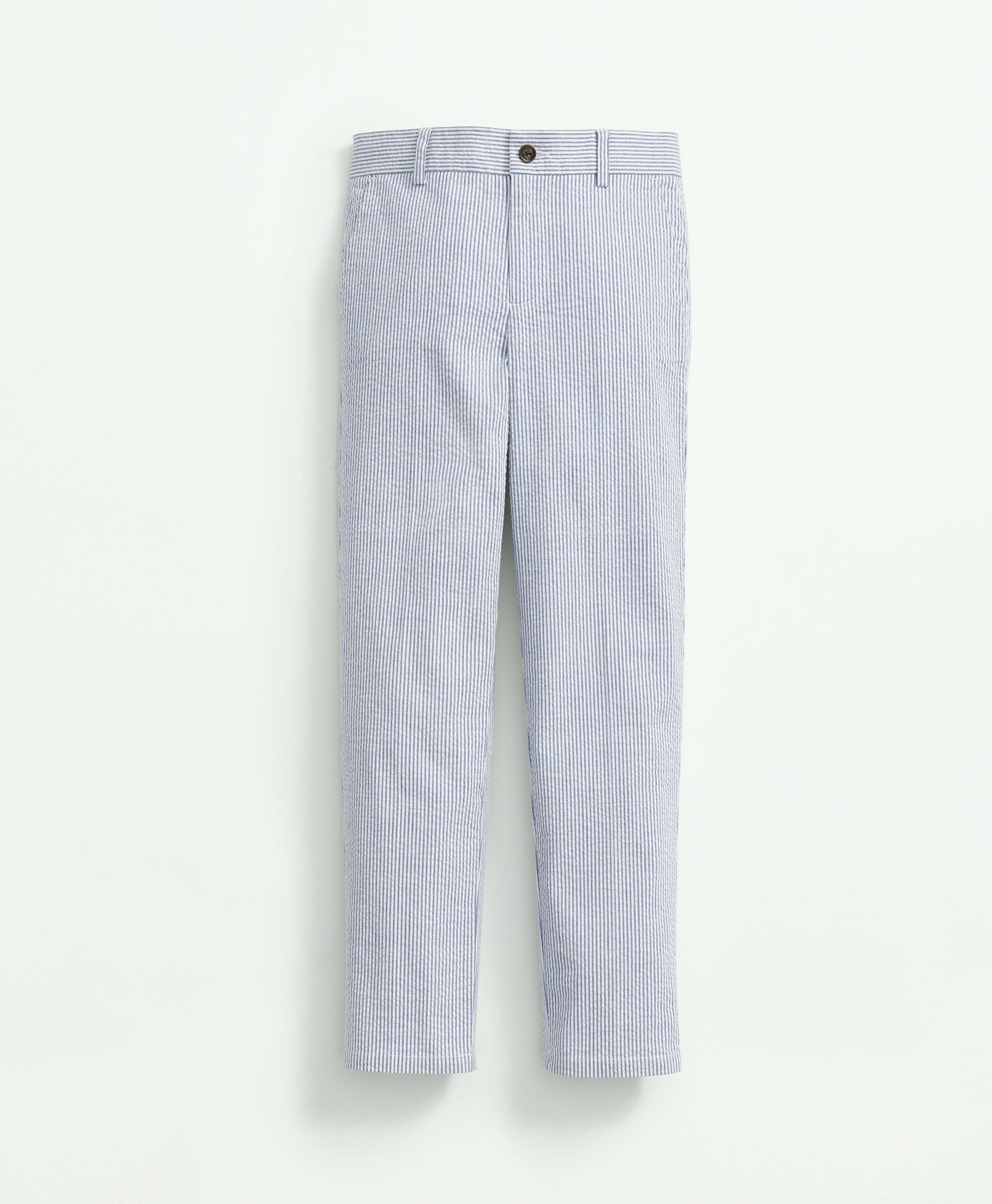 Shop Brooks Brothers Boys Seersucker Pants | Light Blue | Size 12