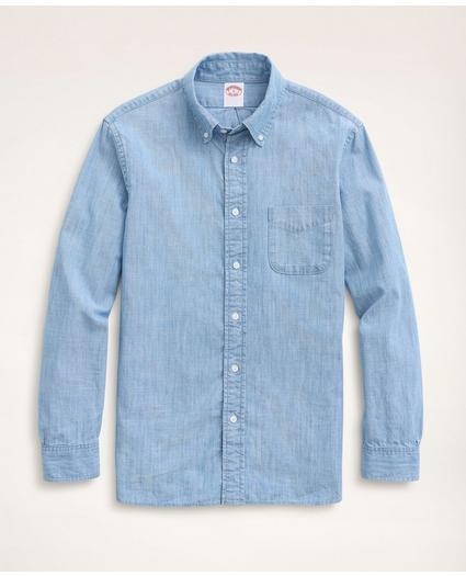 Madison Relaxed-Fit Chambray Sport Shirt
