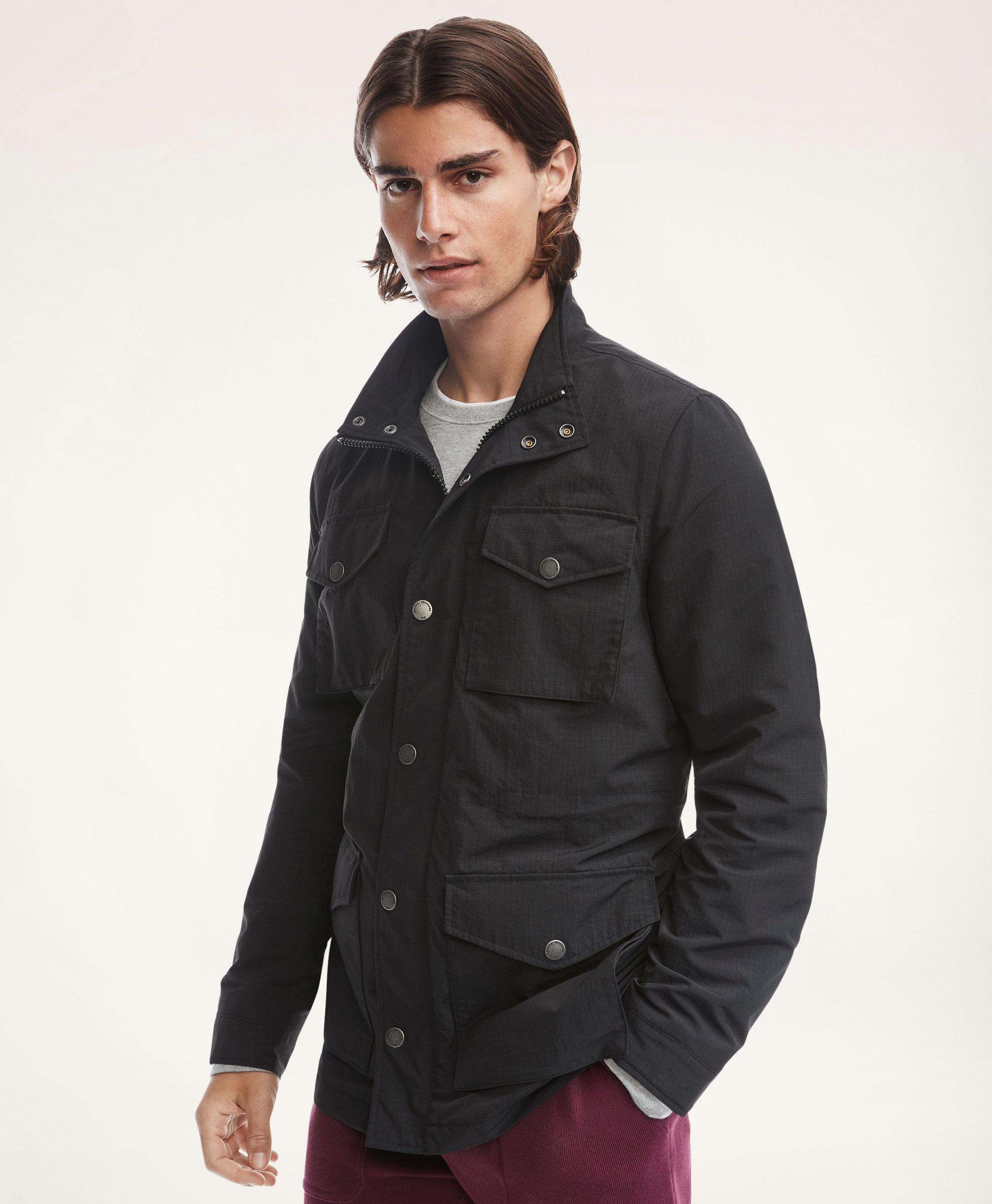 Soho Heritage Harrington Jacket in Black - Men, Cotton | Burberry® Official