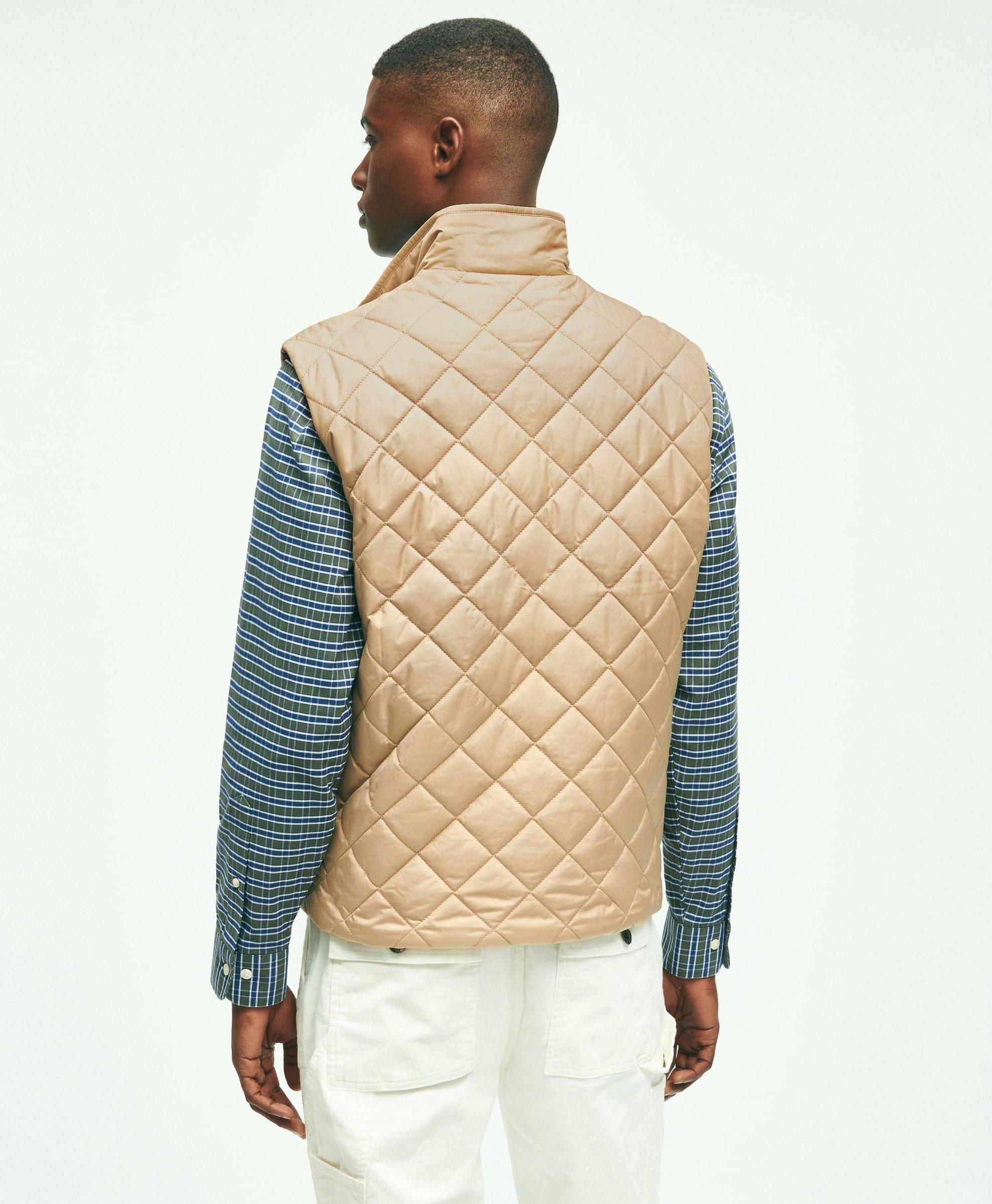 Quilted Diamond Vest - Cotton Flannel Reversible Vest