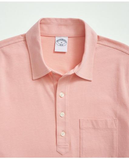 Washed Cotton Jersey Polo Shirt