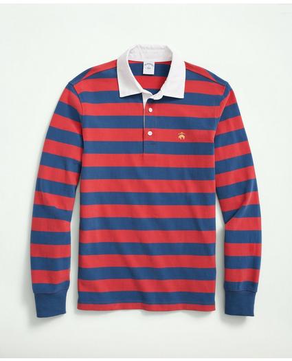 Sueded Cotton Chest Stripe Rugby