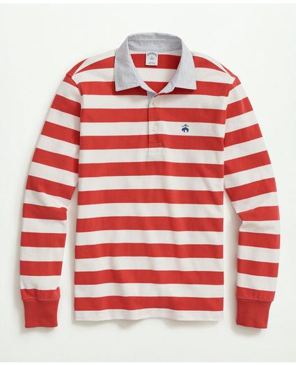 Sueded Cotton Stripe Rugby