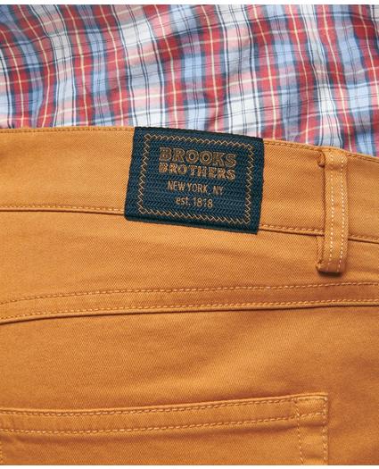 Five-Pocket Stretch Cotton Garment Dyed Pants