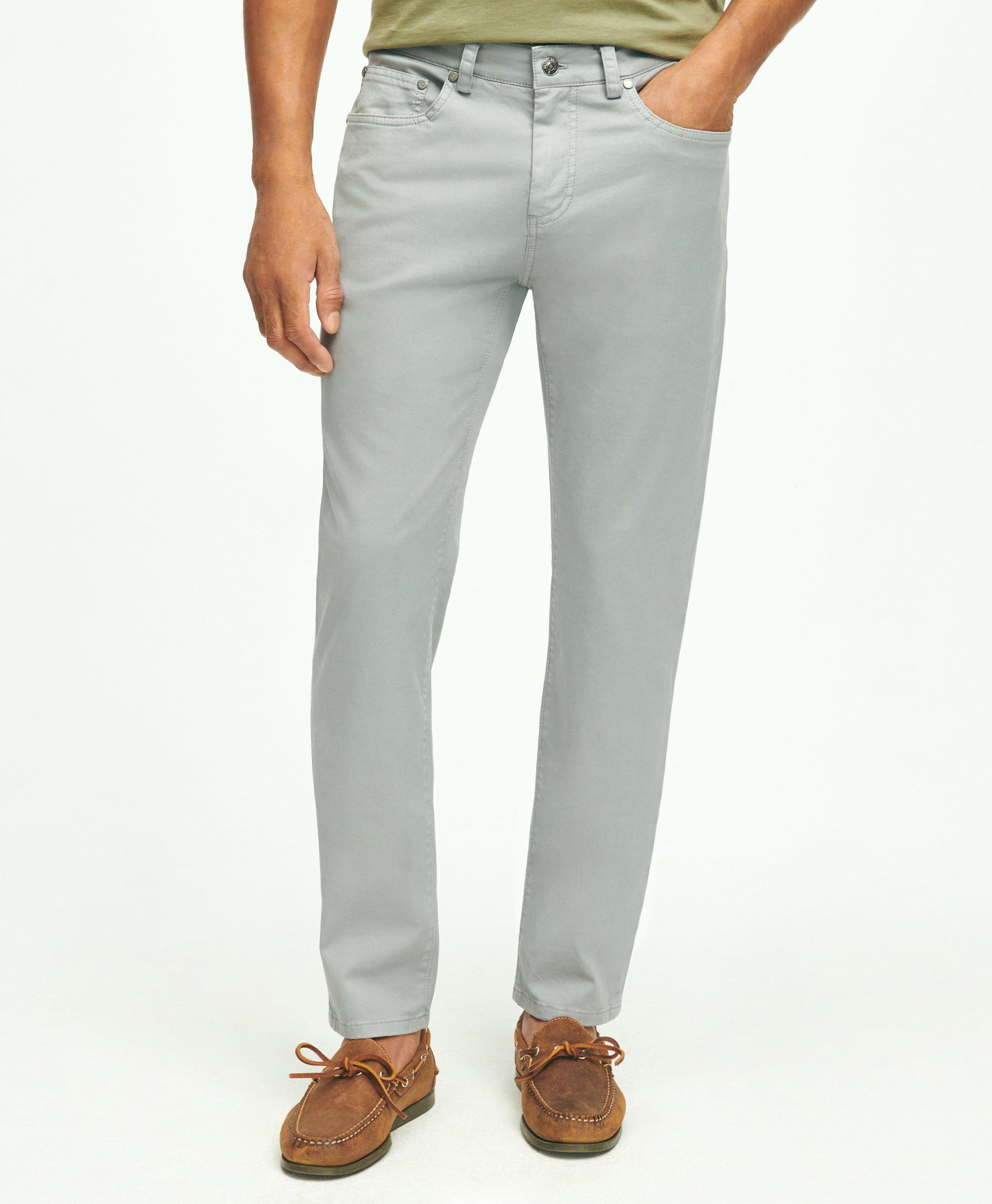 Narrow-Fit Five-Pocket Pants