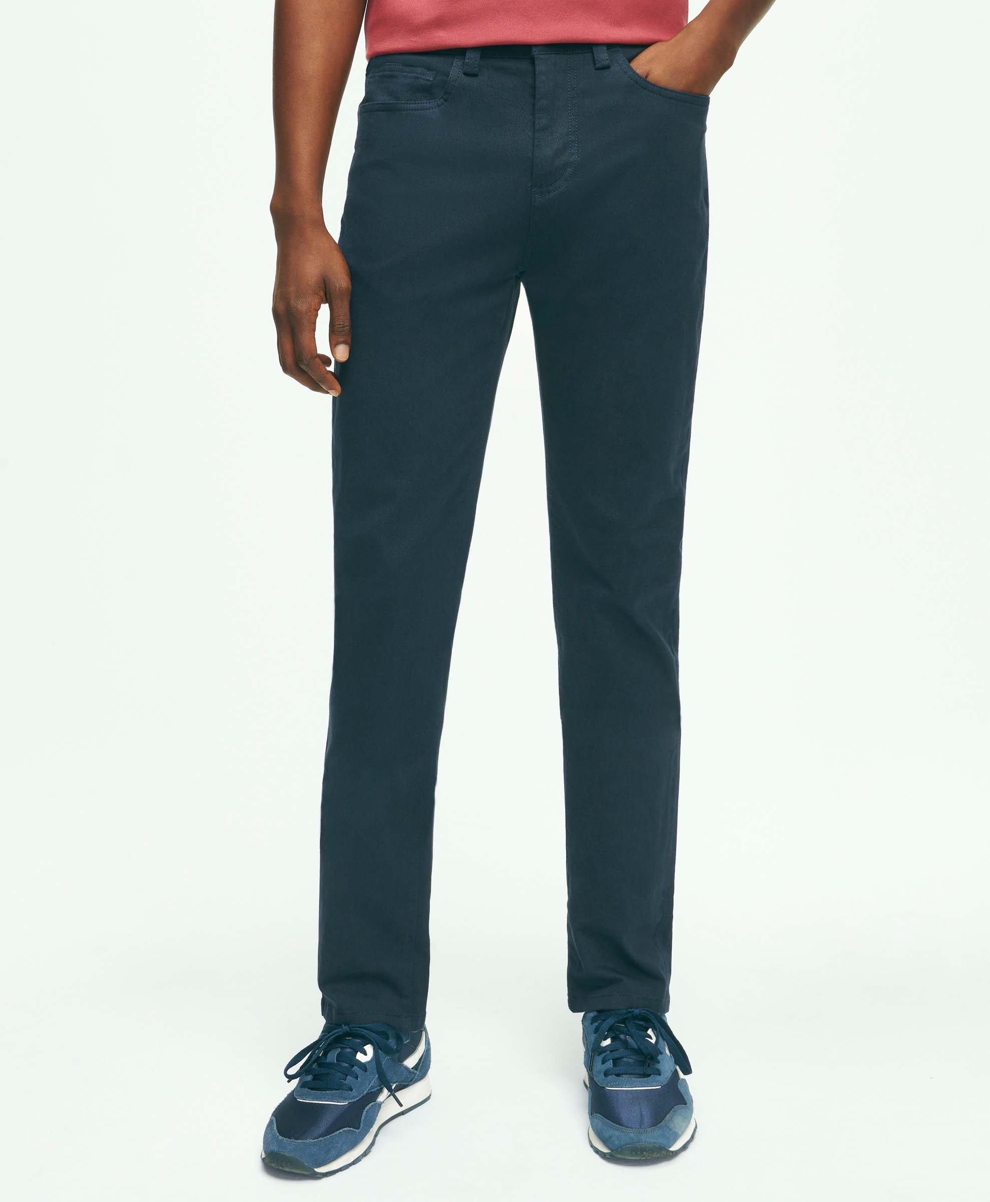 Shop Brooks Brothers The 5-pocket Twill Pants | Navy | Size 40 30