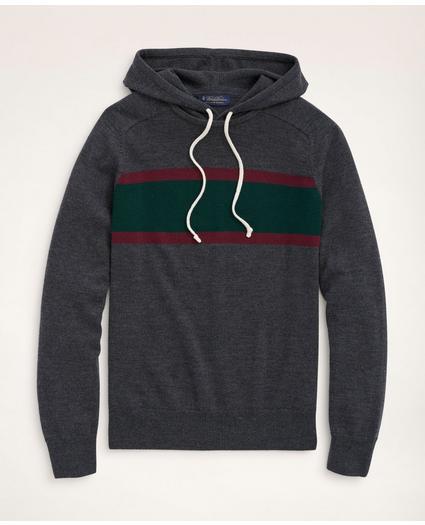 Merino Stripe Hoodie Sweater
