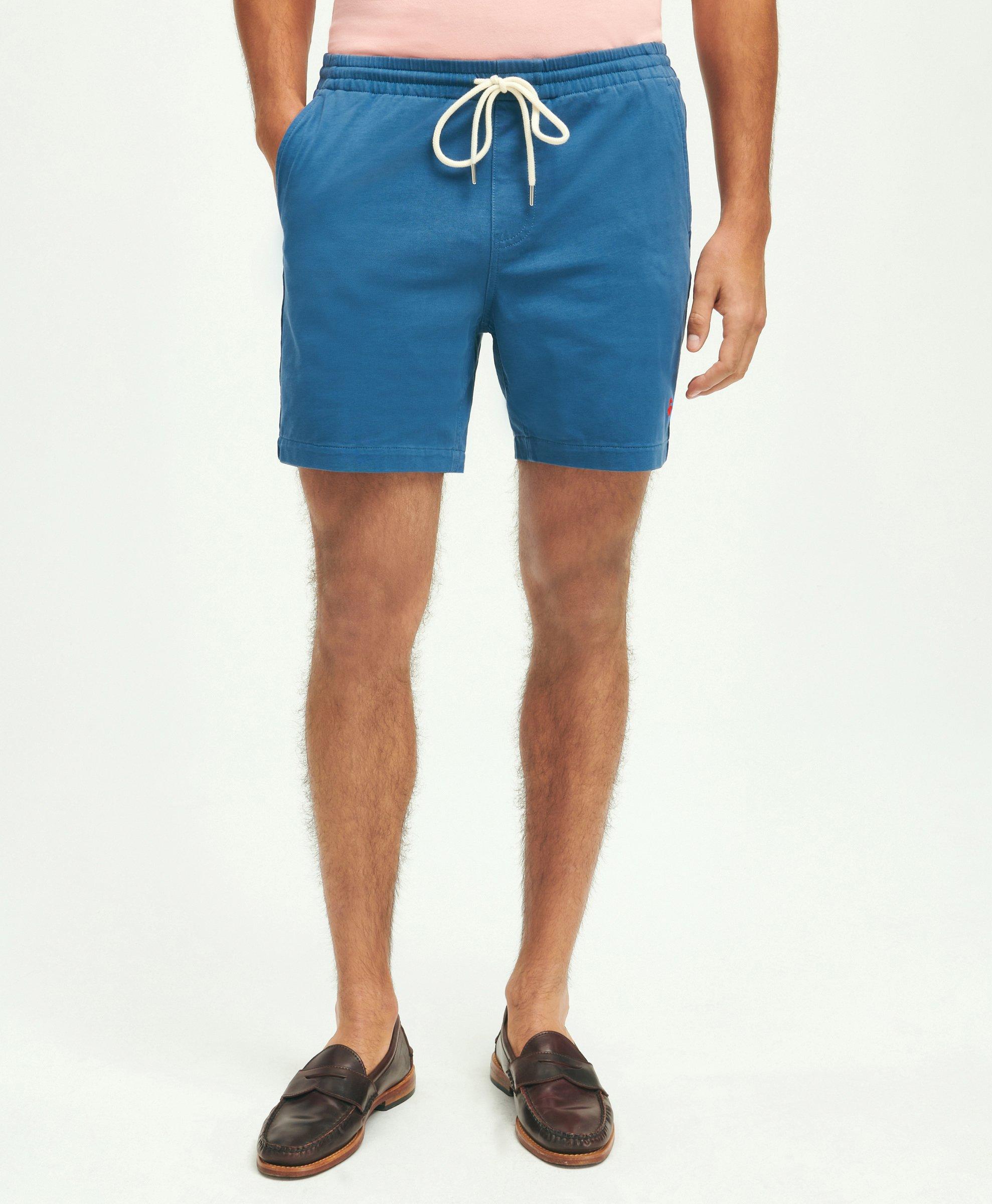 Mens cotton store knit shorts