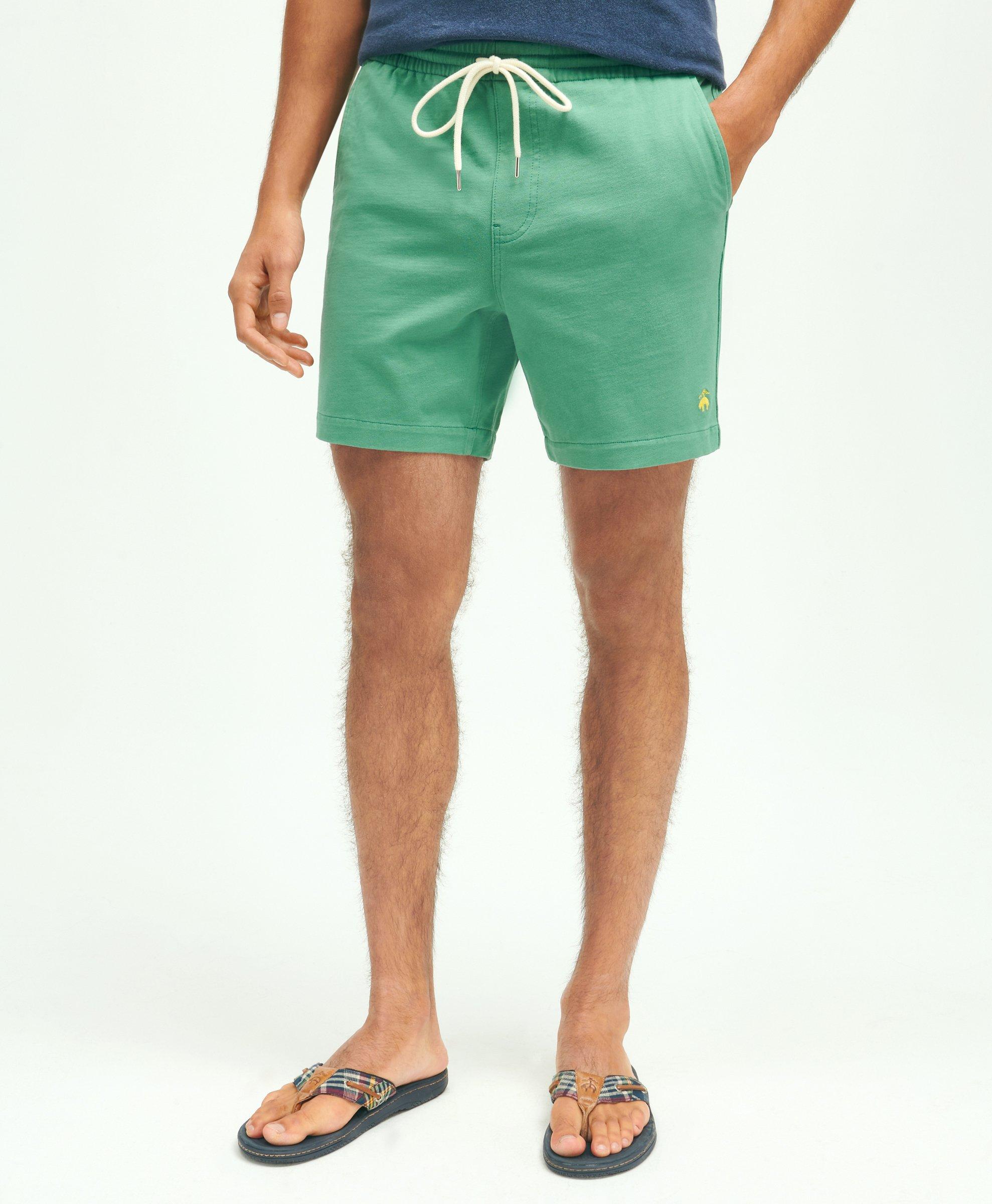 Brooks Brothers Stretch Cotton Knit Jersey Friday Shorts | Green | Size 2xl