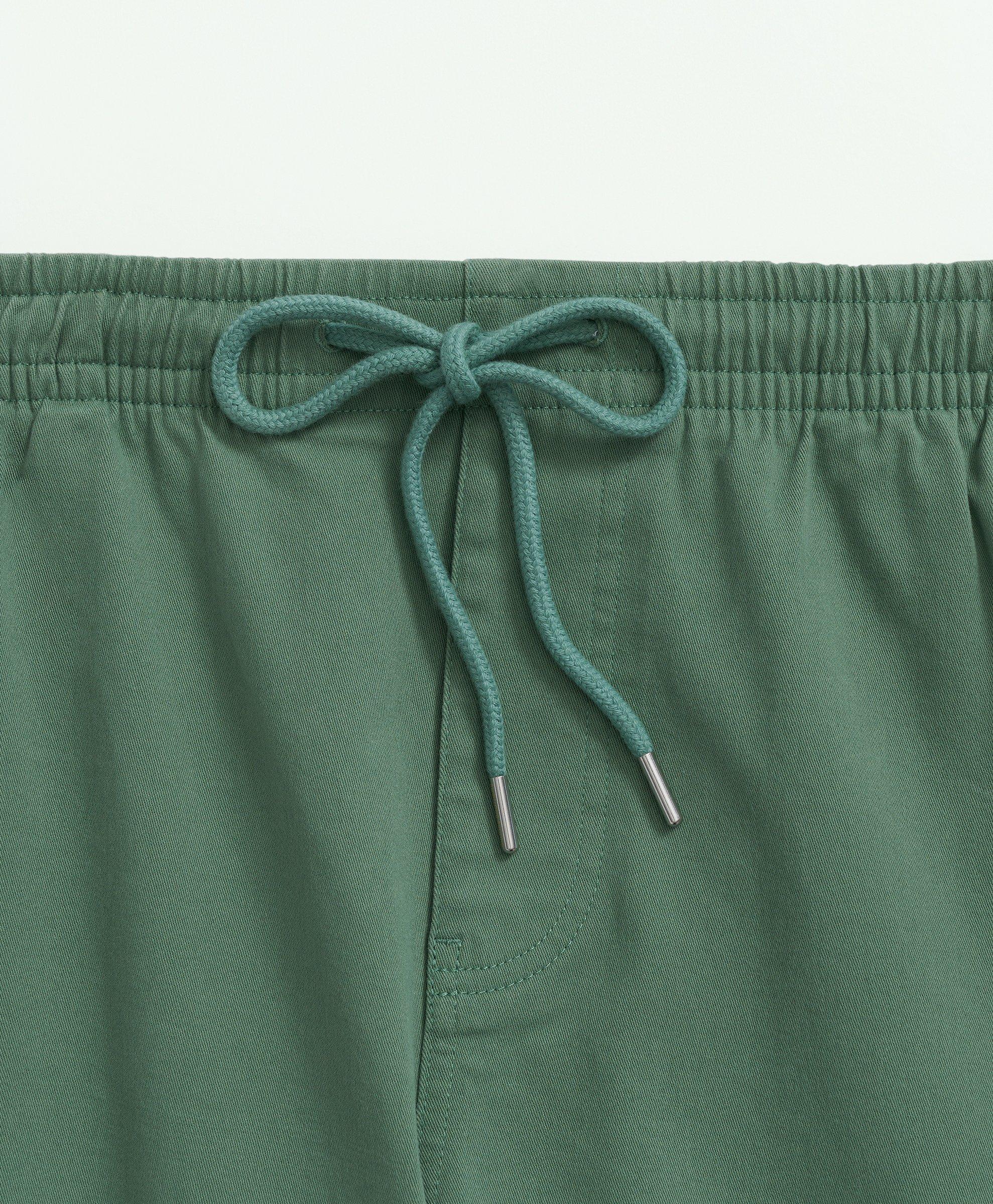 Drawstring Cotton Stripe Shorts main image 1