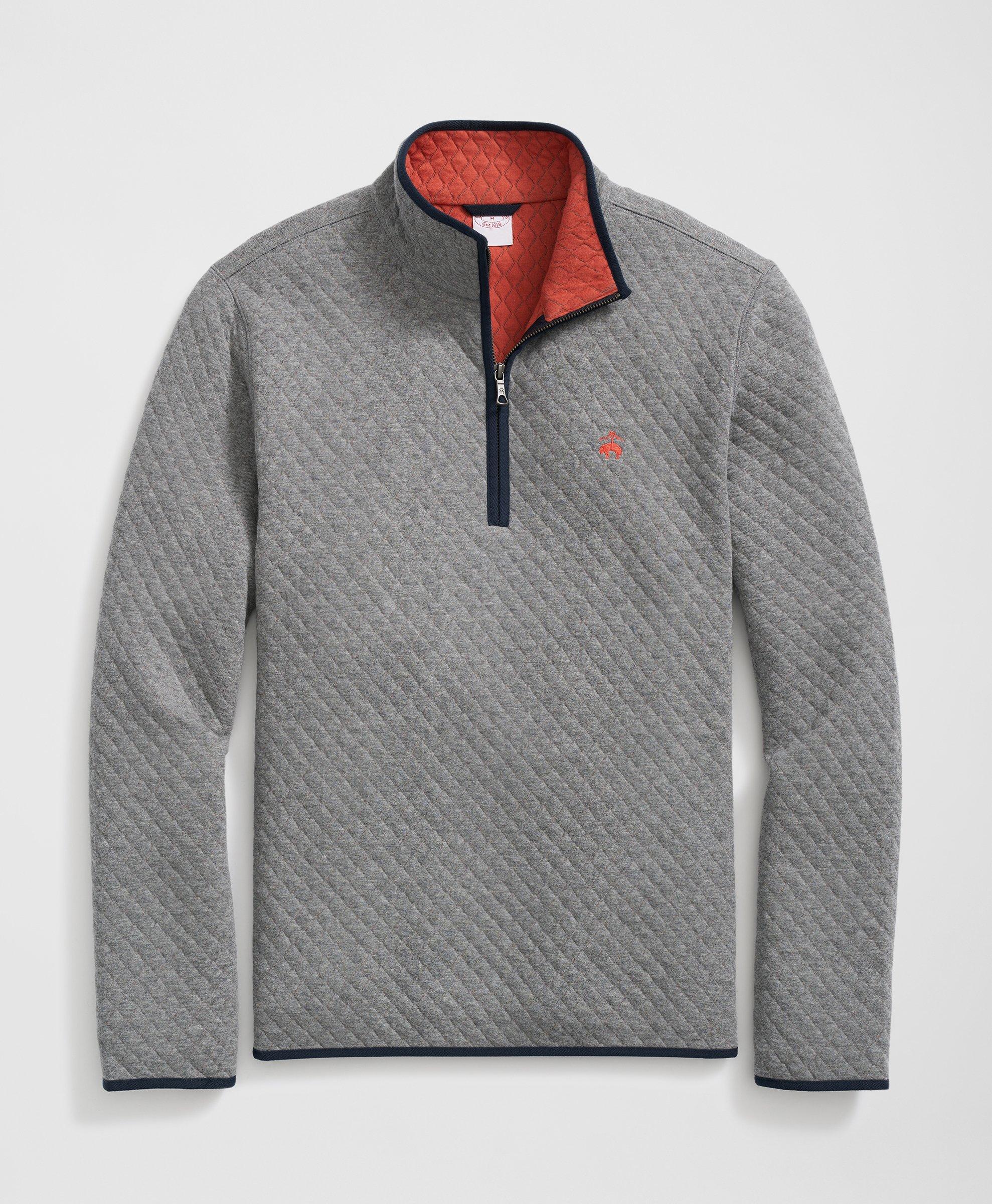 Cozy Half Zip Sweatshirt Brooks Brothers