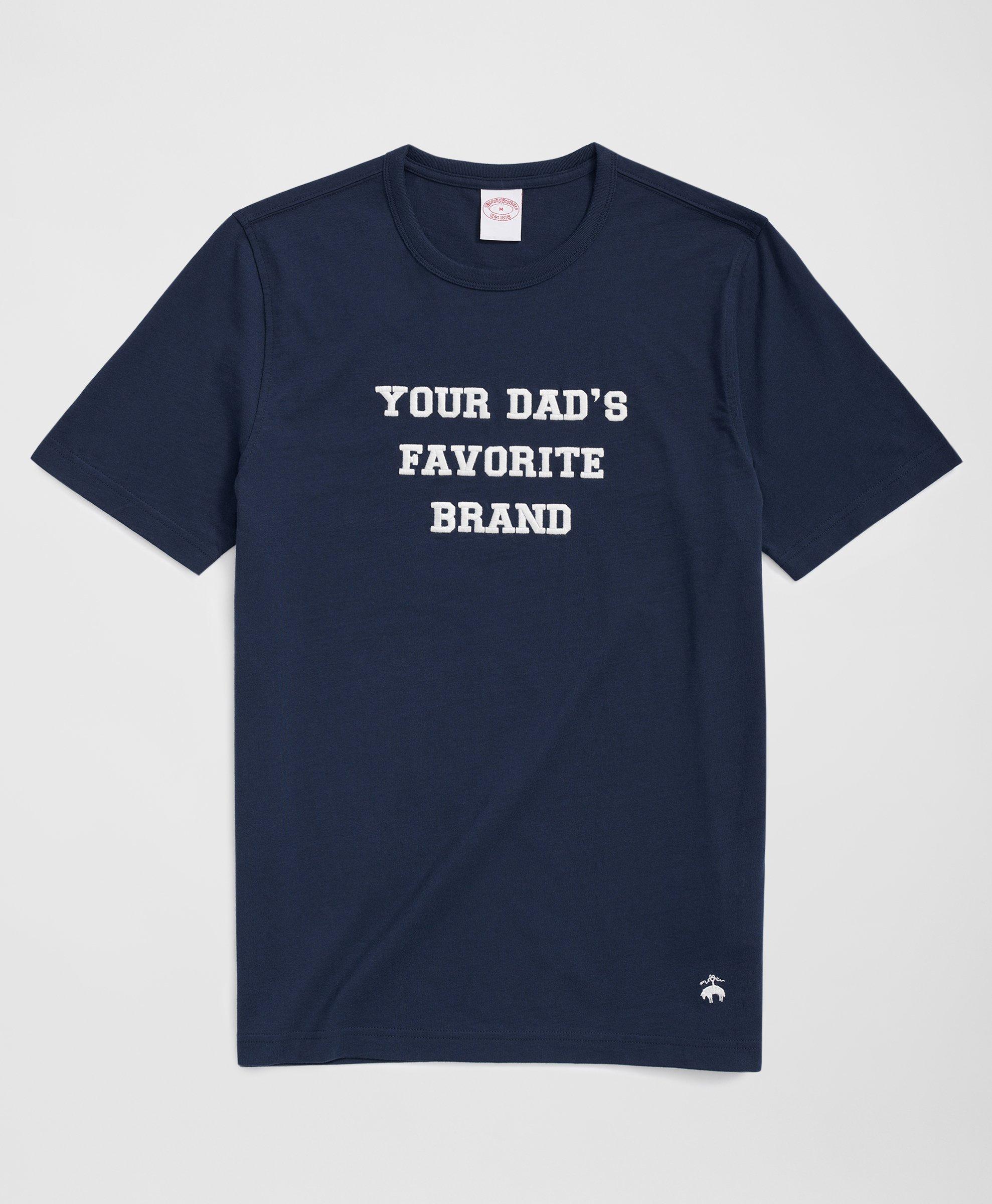 Brooks Brothers Your Dad's Favorite Brand Cotton T-shirt In Navy