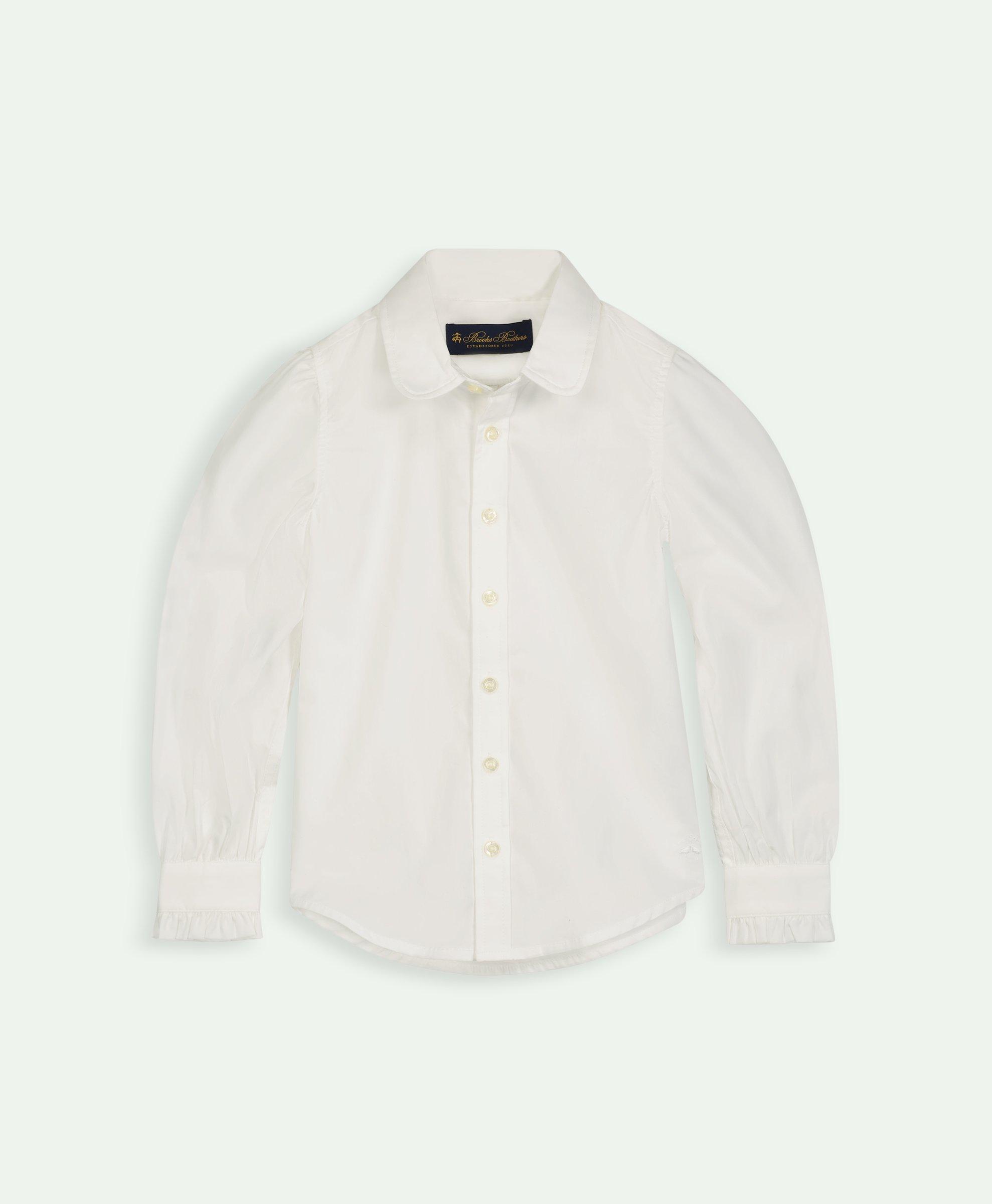 Brooks Brothers Kids'  Girls Cotton Shirt | White | Size 4