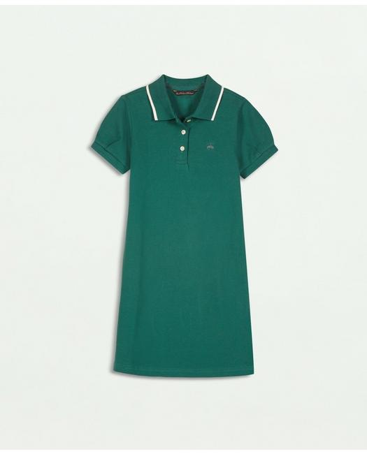 Brooks Brothers Kids'  Girls Polo Dress | Green | Size 14