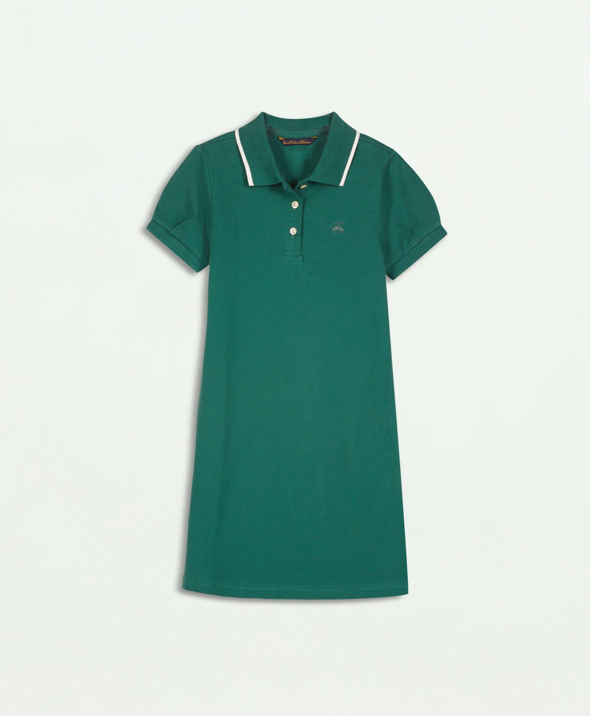 Brooks Brothers Kids'  Girls Polo Dress | Green | Size 10