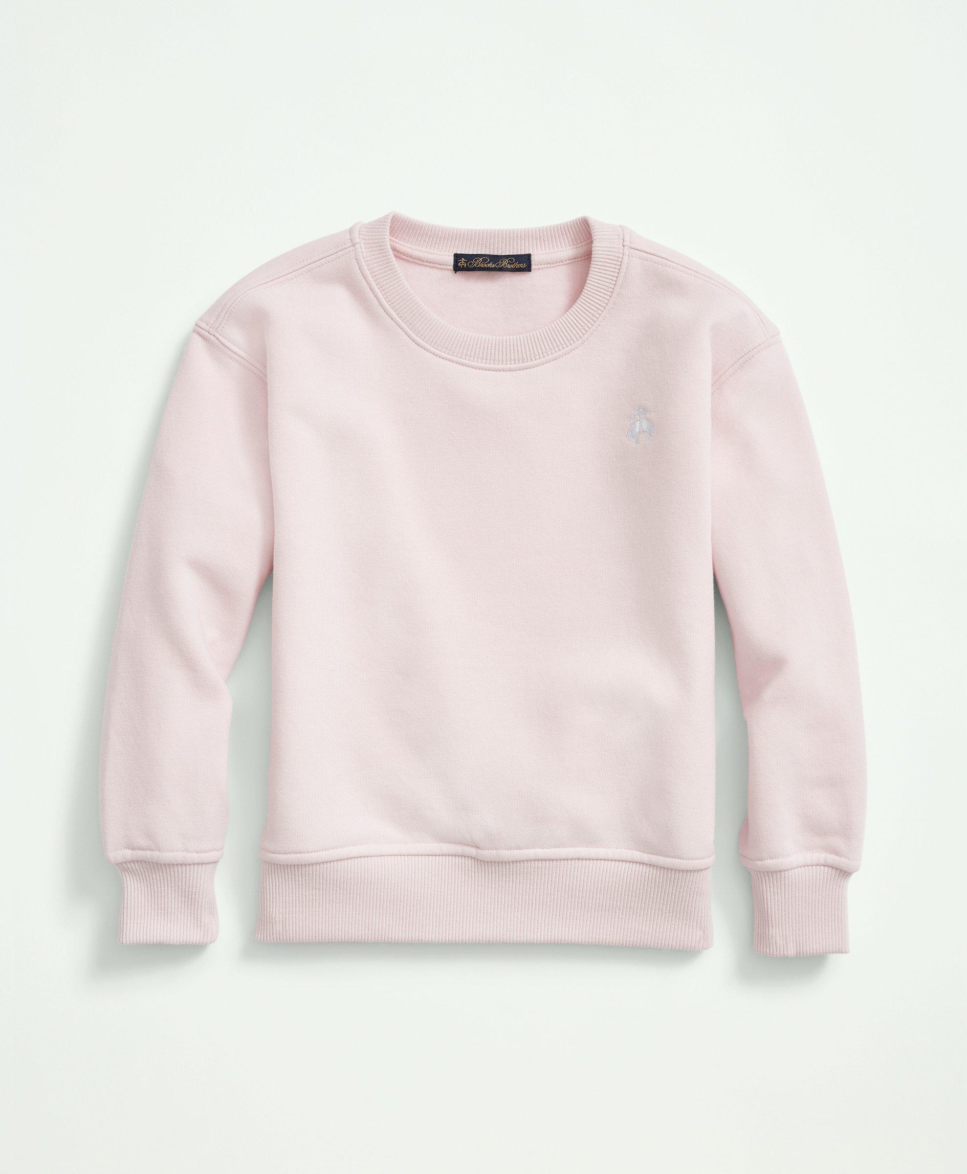 Brooks Brothers Kids'  Girls Terry Sweatshirt | Pink | Size 8
