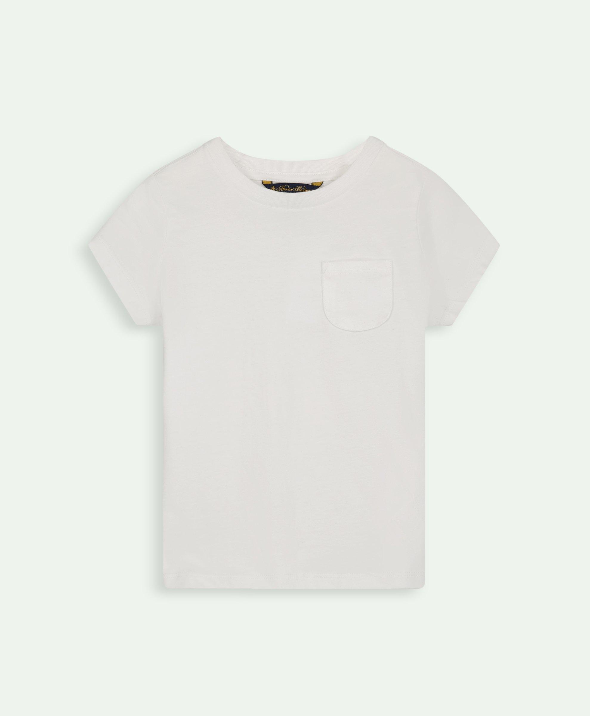 Brooks Brothers Kids'  Girls Cotton Crewneck T-shirt | White | Size 8