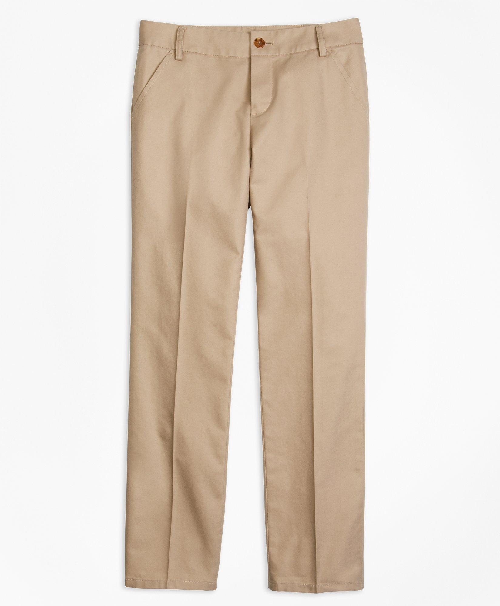 Brooks Brothers Kids'  Girls Non-iron Chino Pants | Khaki | Size 4