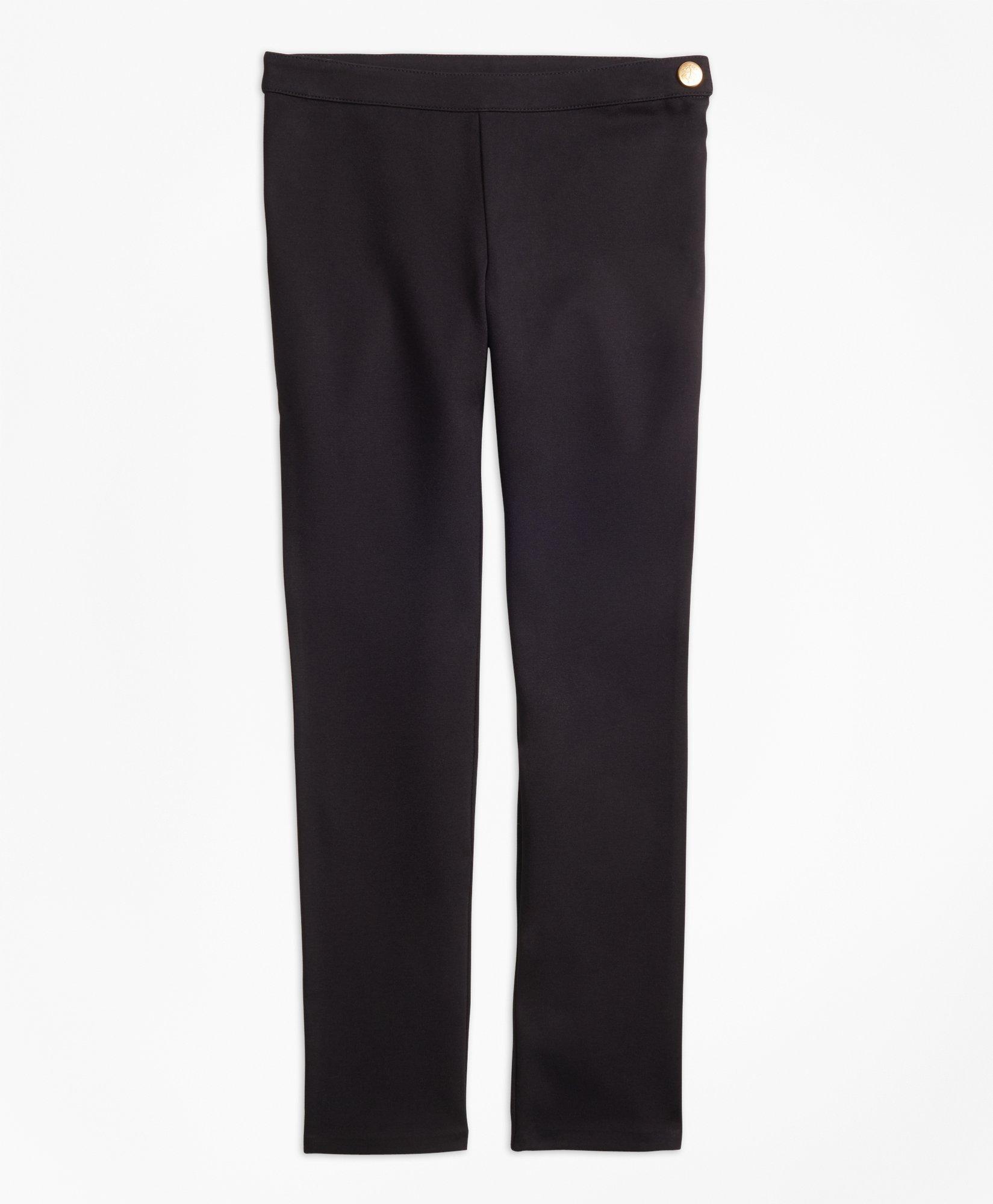Brooks Brothers Kids'  Girls Knit Ponte Skinny Pants | Black | Size 4