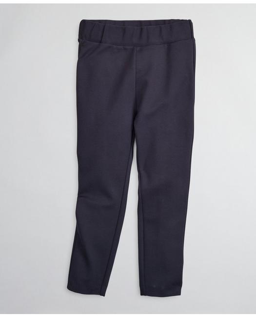 Brooks Brothers Kids'  Girls Knit Ponte Leggings Pants | Navy | Size Xs