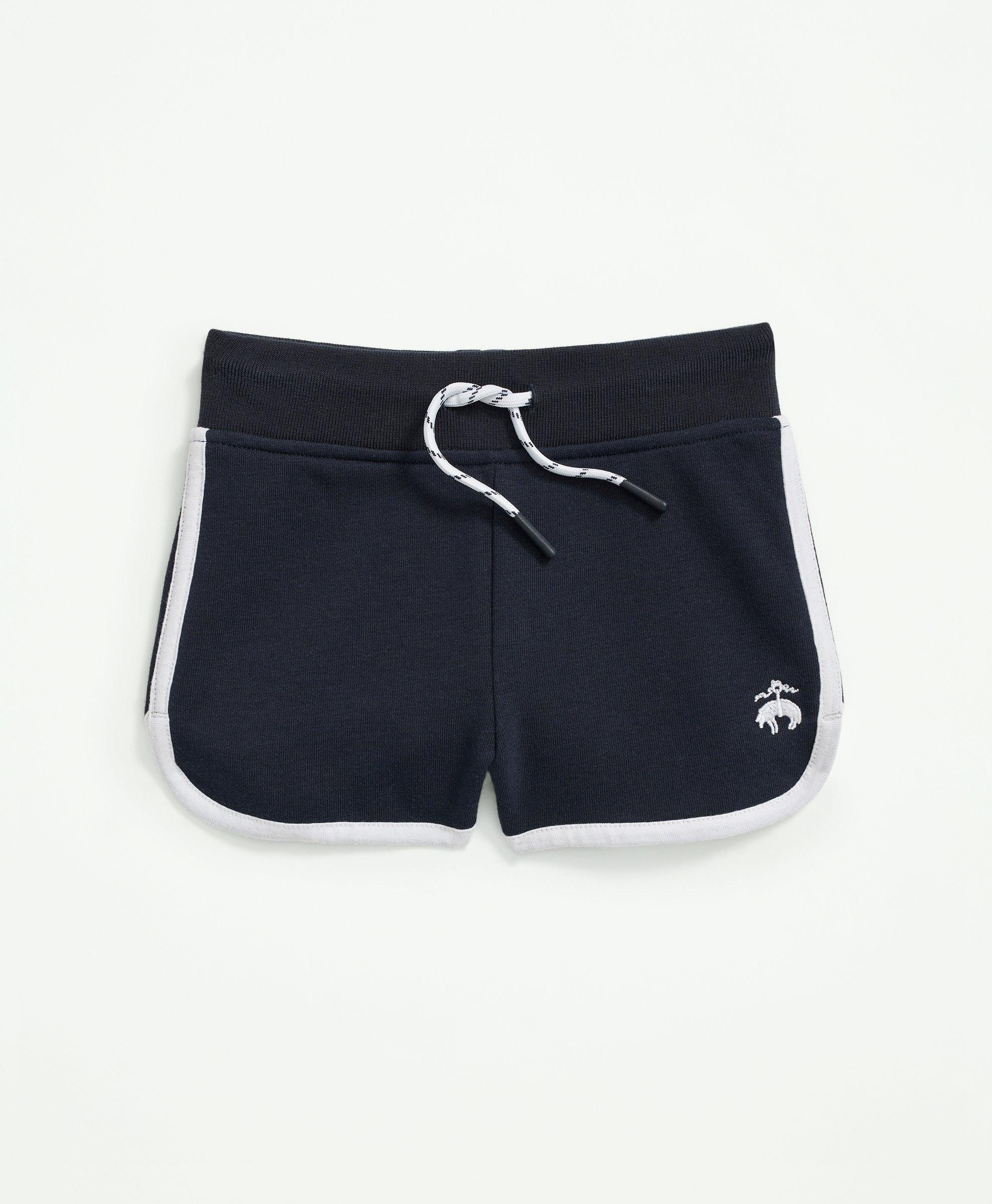 Brooks Brothers Kids'  Girls Cotton Fleece Shorts | Navy | Size 8