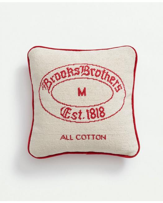 Brooks Brothers Smathers & Branson Needlepoint Pillow In Multicolor