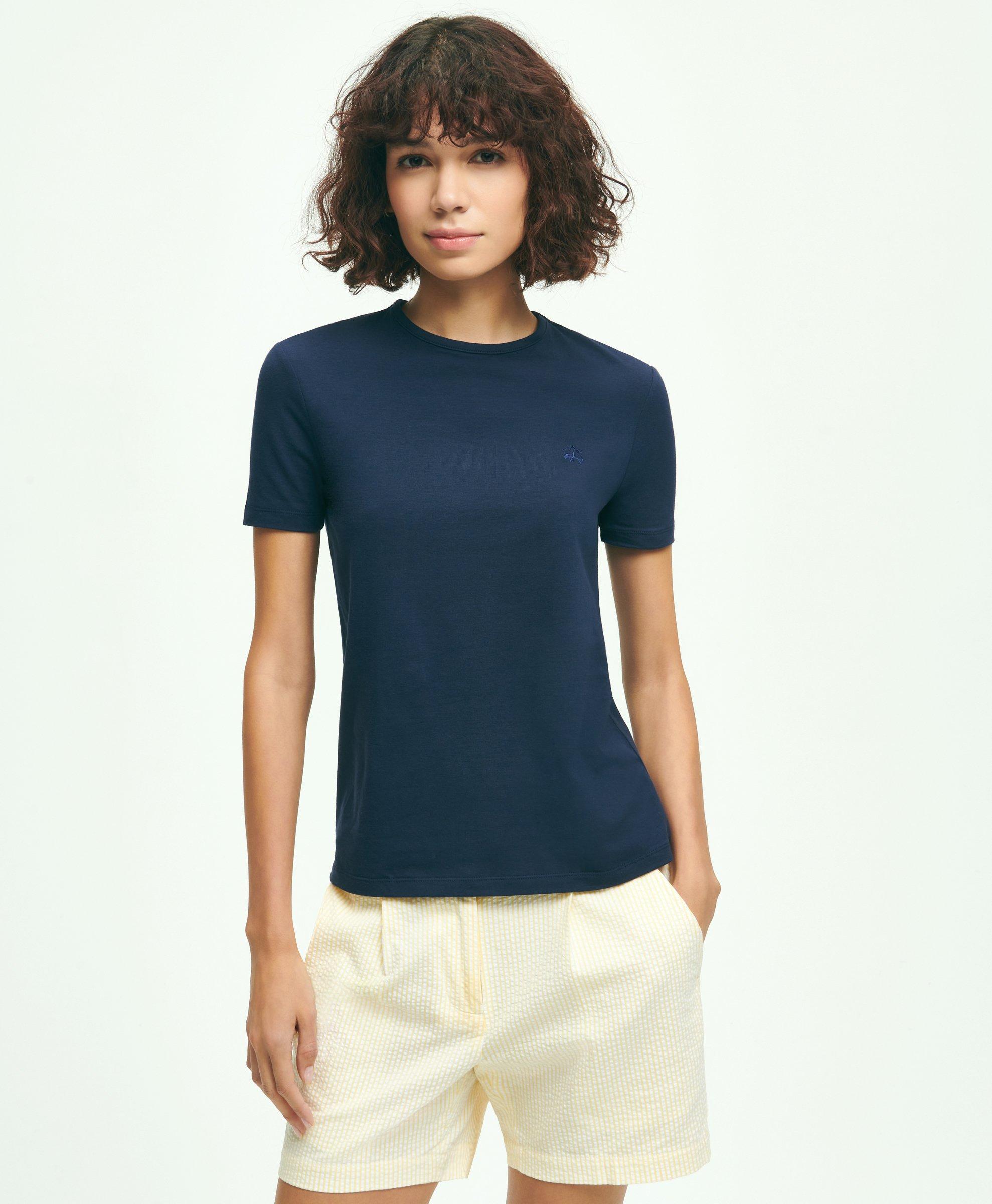 Brooks Brothers Cotton Jersey Crewneck T-shirt | Navy | Size Xs