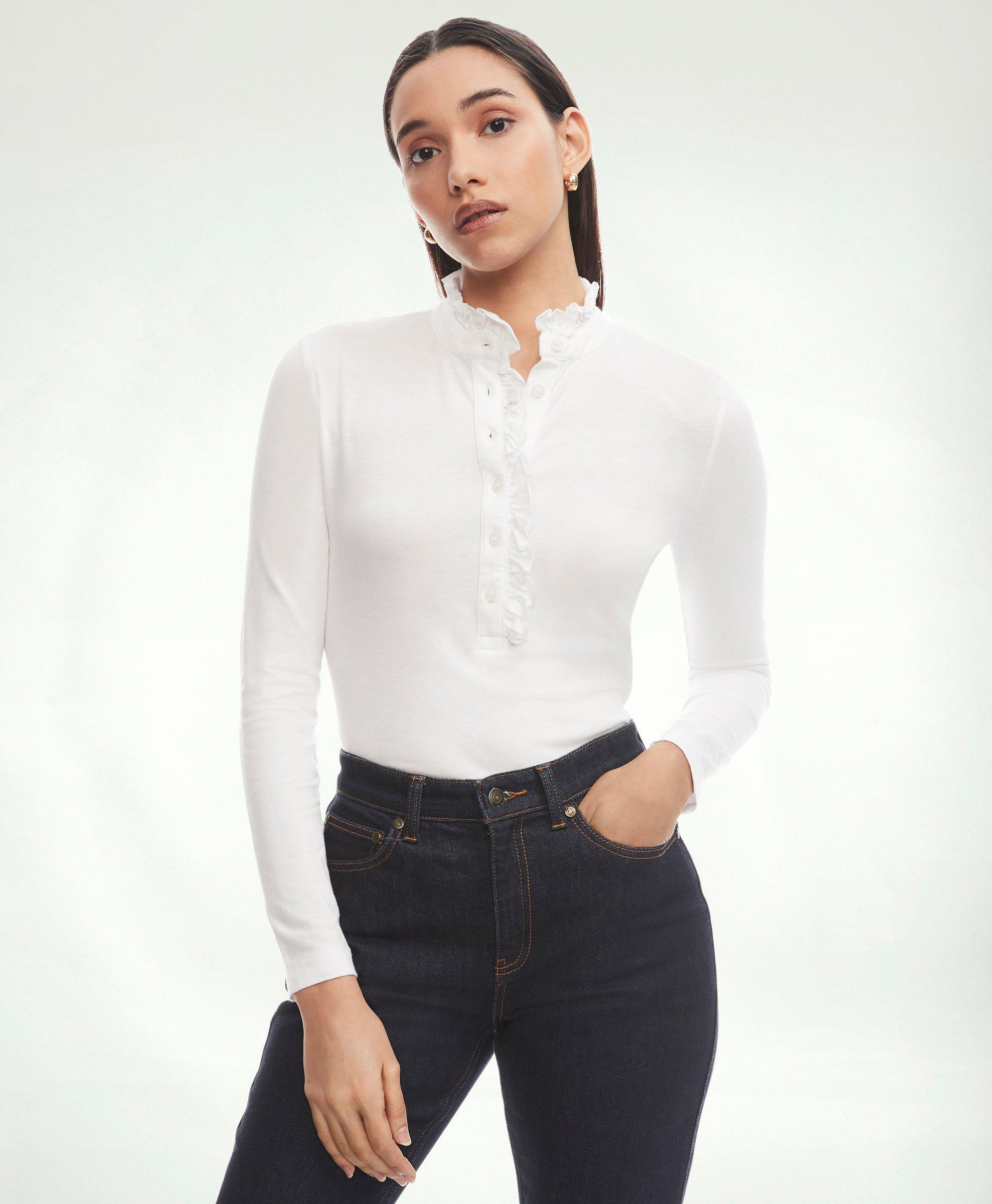 Calico Lace Henley Top – Forbes Fashions