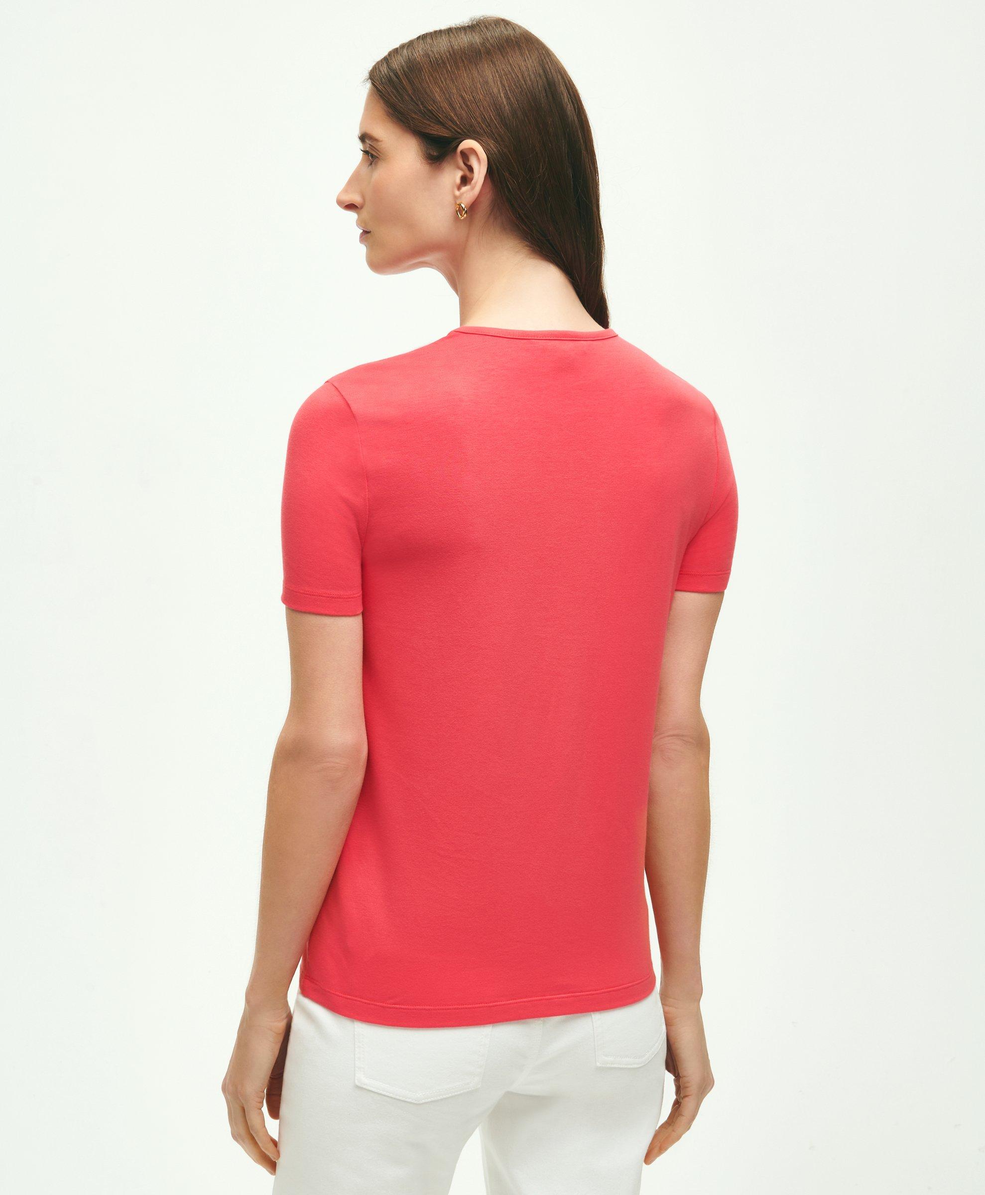 Cotton Jersey Crewneck T-Shirt