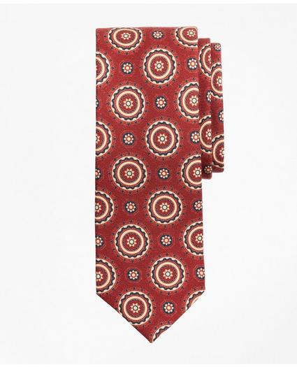 Medallion Print Wool Tie
