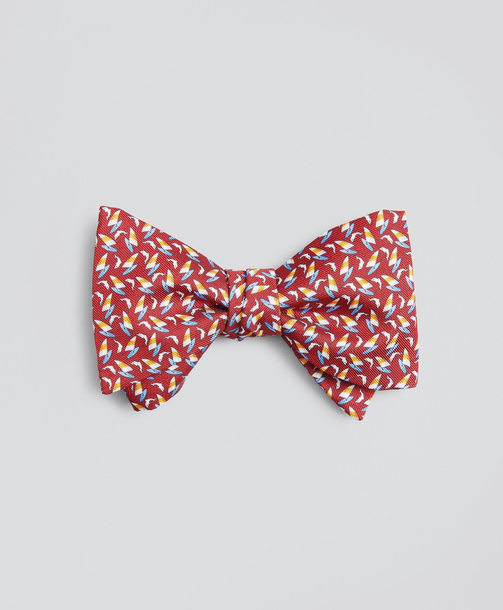 Brooks Brothers Sail And Dolphin Bow Tie | Red