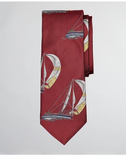 Limited Edition Archival Collection Sail Boat Silk Tie